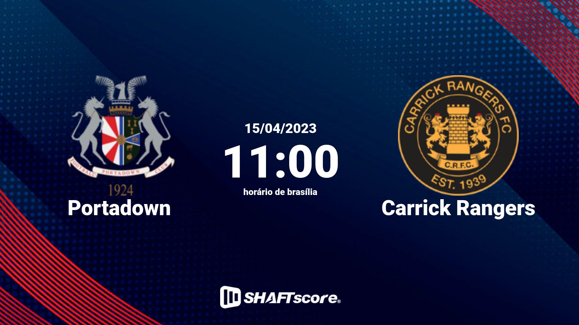 Estatísticas do jogo Portadown vs Carrick Rangers 15.04 11:00