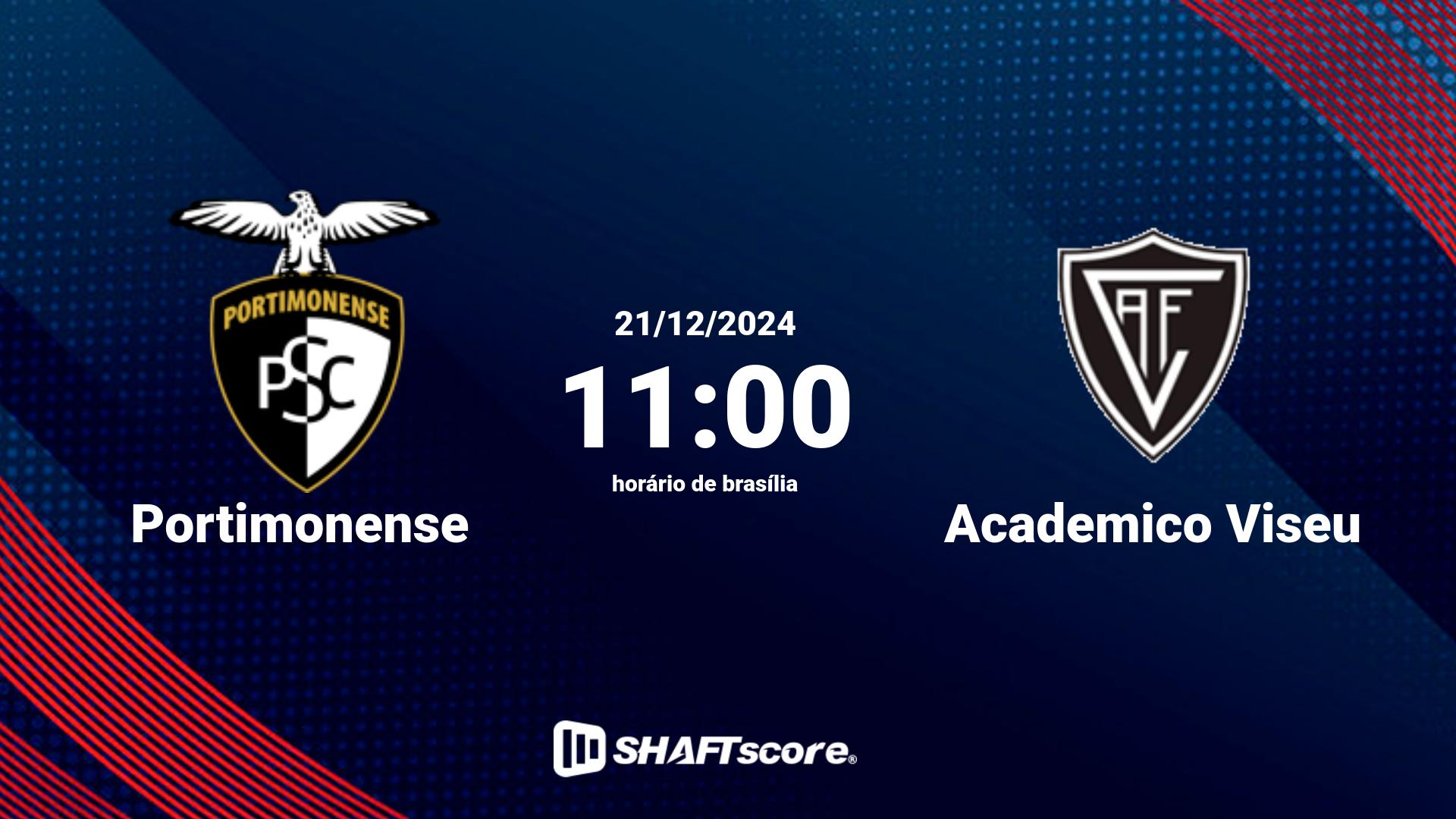 Estatísticas do jogo Portimonense vs Academico Viseu 21.12 11:00