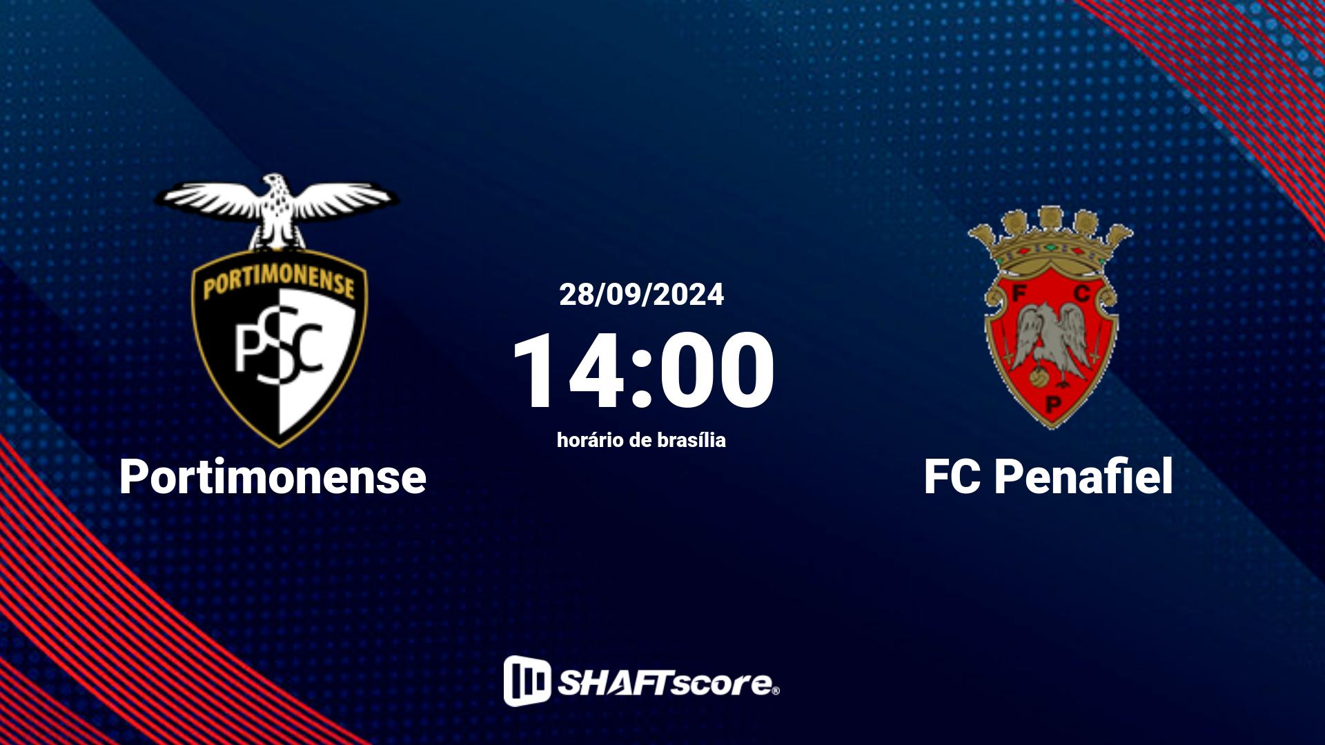 Estatísticas do jogo Portimonense vs FC Penafiel 28.09 14:00