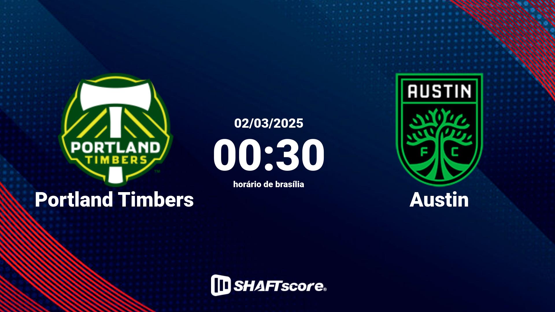 Estatísticas do jogo Portland Timbers vs Austin 02.03 00:30