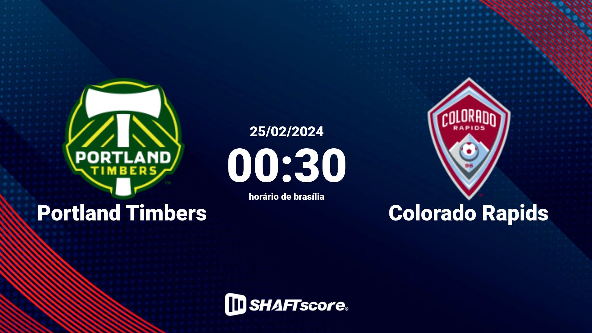 Estatísticas do jogo Portland Timbers vs Colorado Rapids 25.02 00:30