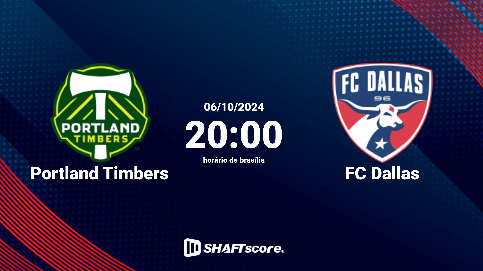 Estatísticas do jogo Portland Timbers vs FC Dallas 06.10 20:00