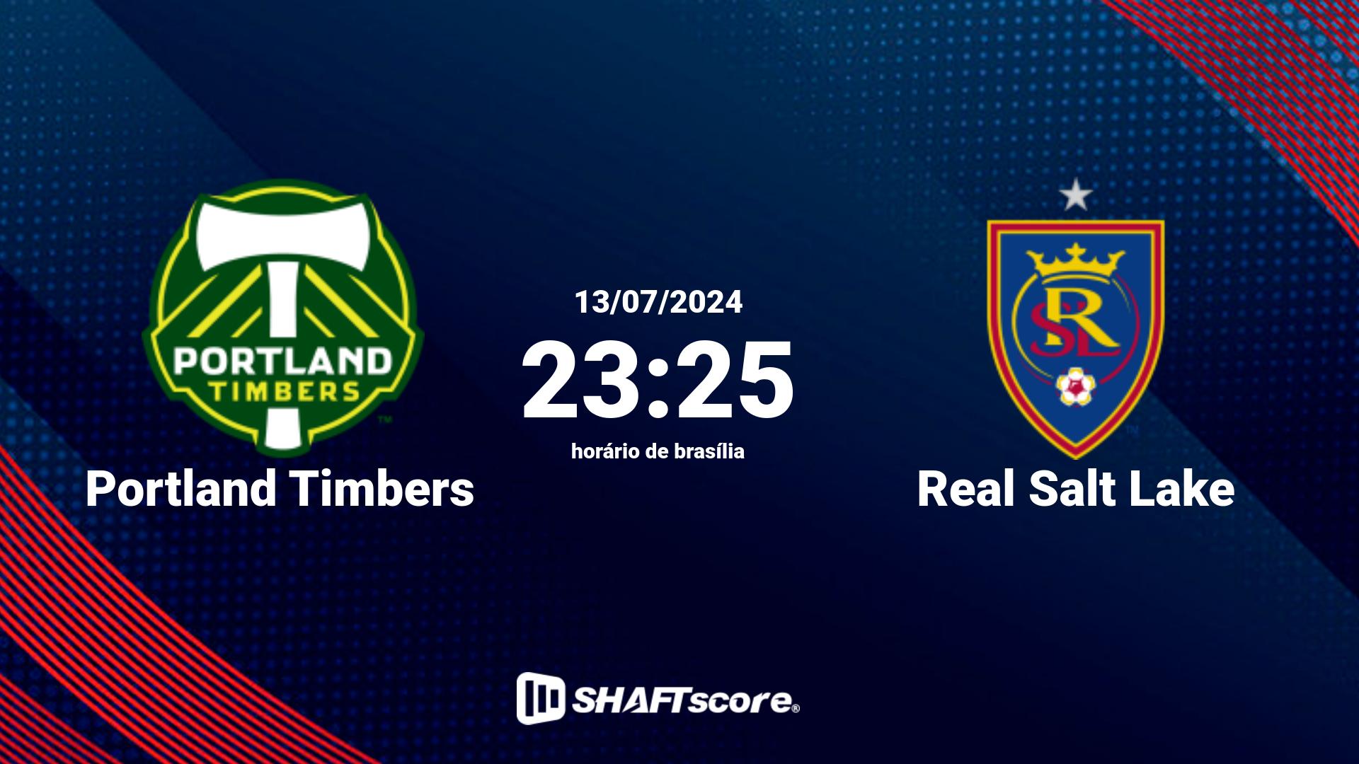 Estatísticas do jogo Portland Timbers vs Real Salt Lake 13.07 23:25