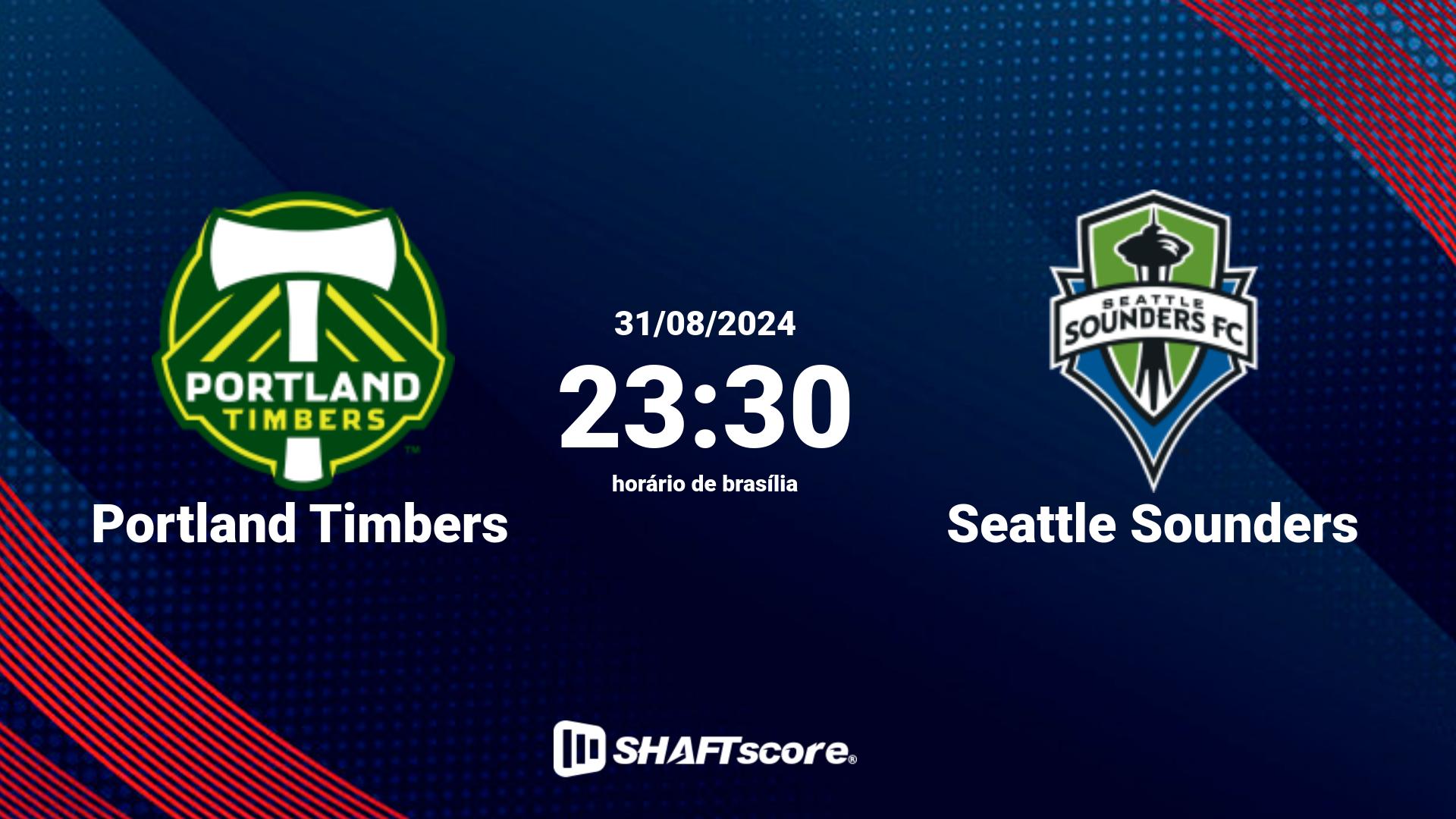Estatísticas do jogo Portland Timbers vs Seattle Sounders 31.08 23:30