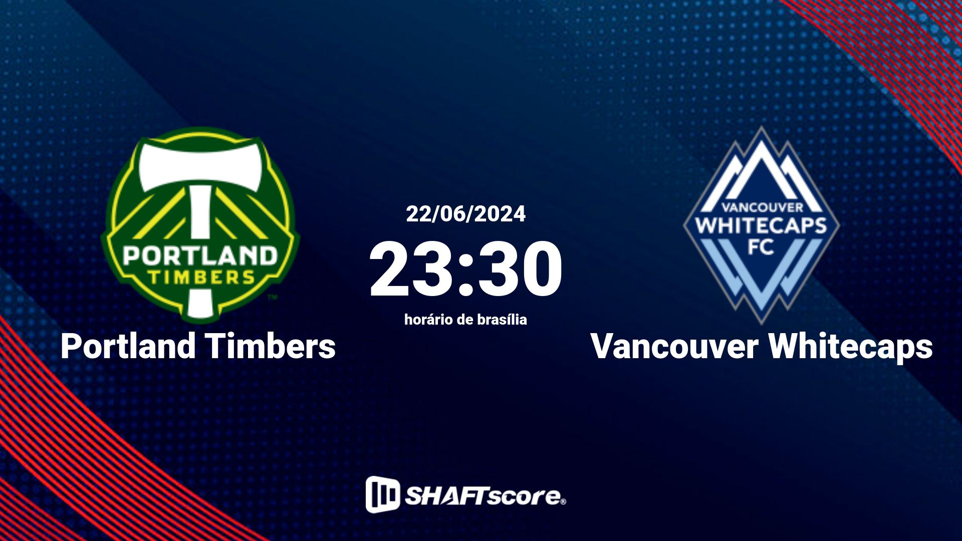 Estatísticas do jogo Portland Timbers vs Vancouver Whitecaps 22.06 23:30