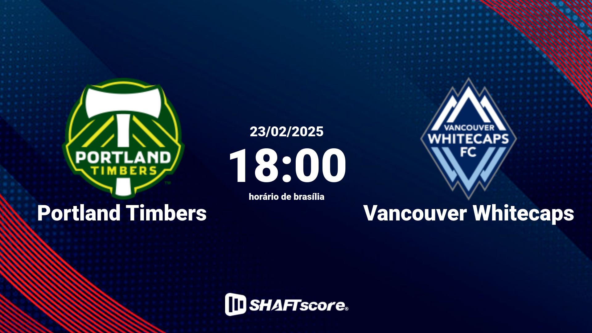 Estatísticas do jogo Portland Timbers vs Vancouver Whitecaps 23.02 18:00