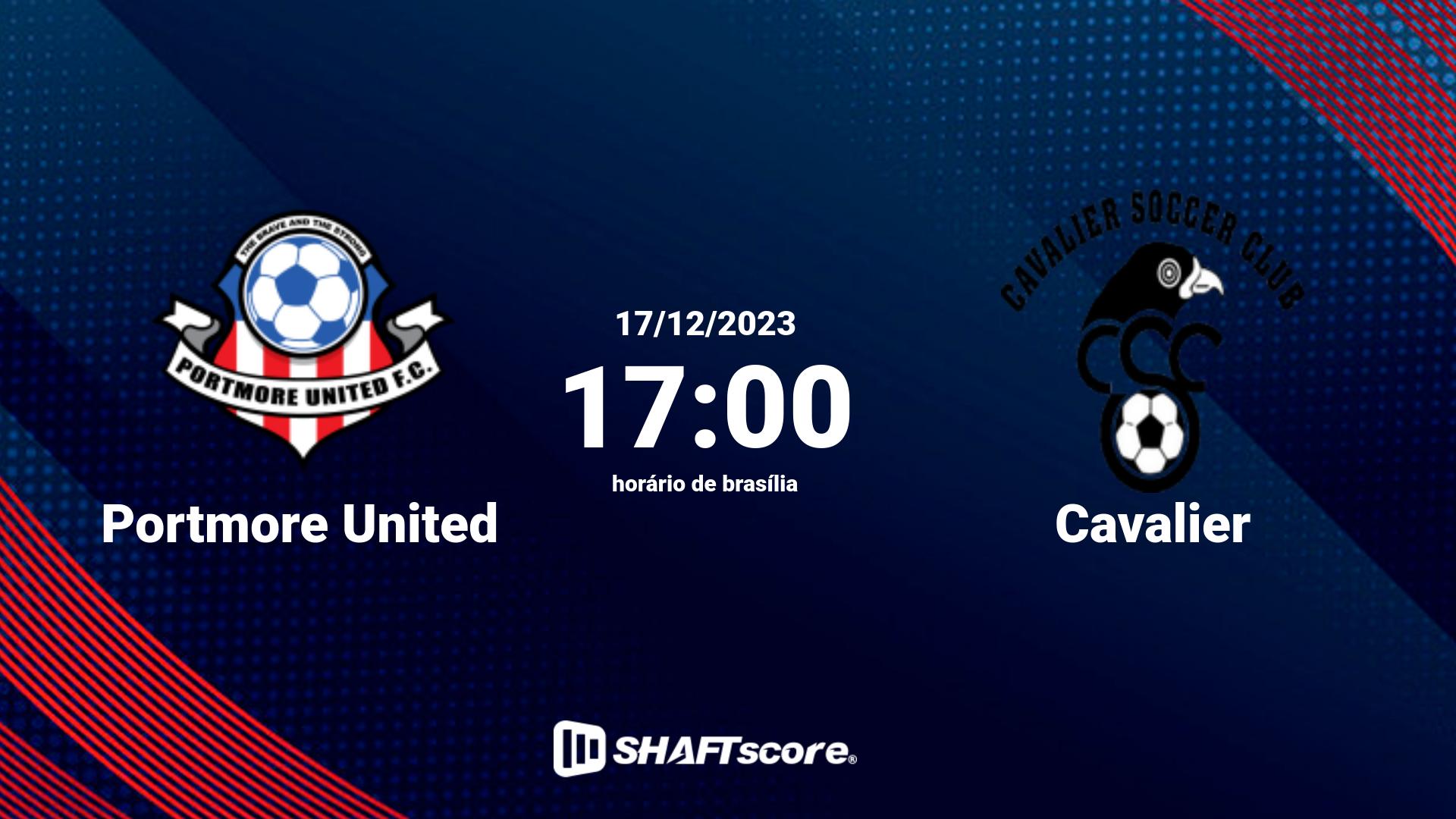 Estatísticas do jogo Portmore United vs Cavalier 17.12 17:00