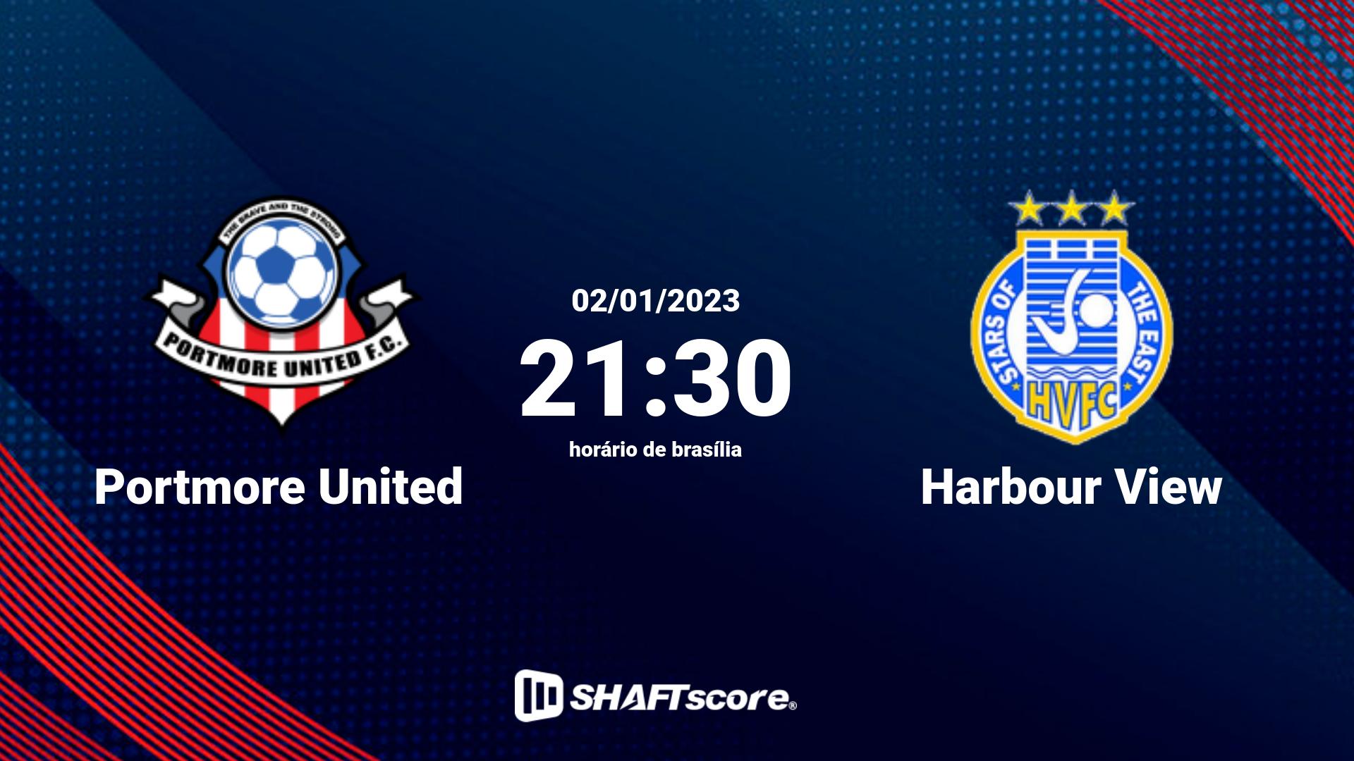 Estatísticas do jogo Portmore United vs Harbour View 02.01 21:30