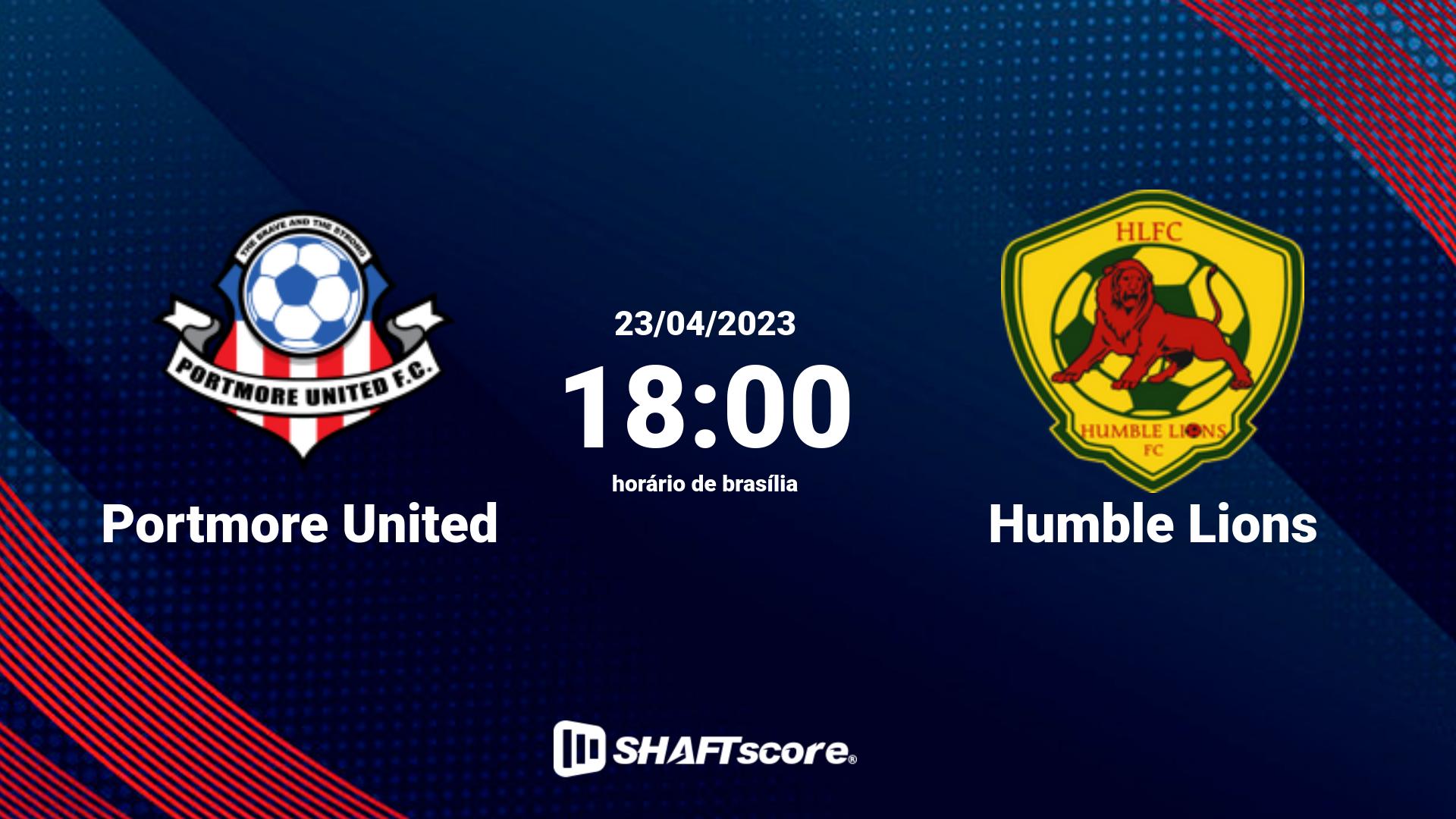 Estatísticas do jogo Portmore United vs Humble Lions 23.04 18:00