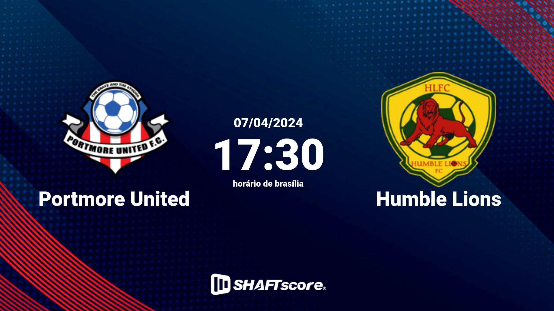 Estatísticas do jogo Portmore United vs Humble Lions 07.04 17:30