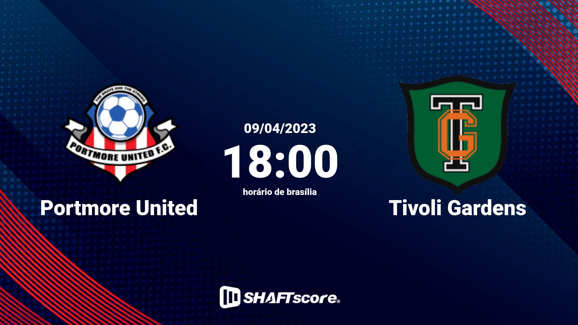 Estatísticas do jogo Portmore United vs Tivoli Gardens 09.04 18:00