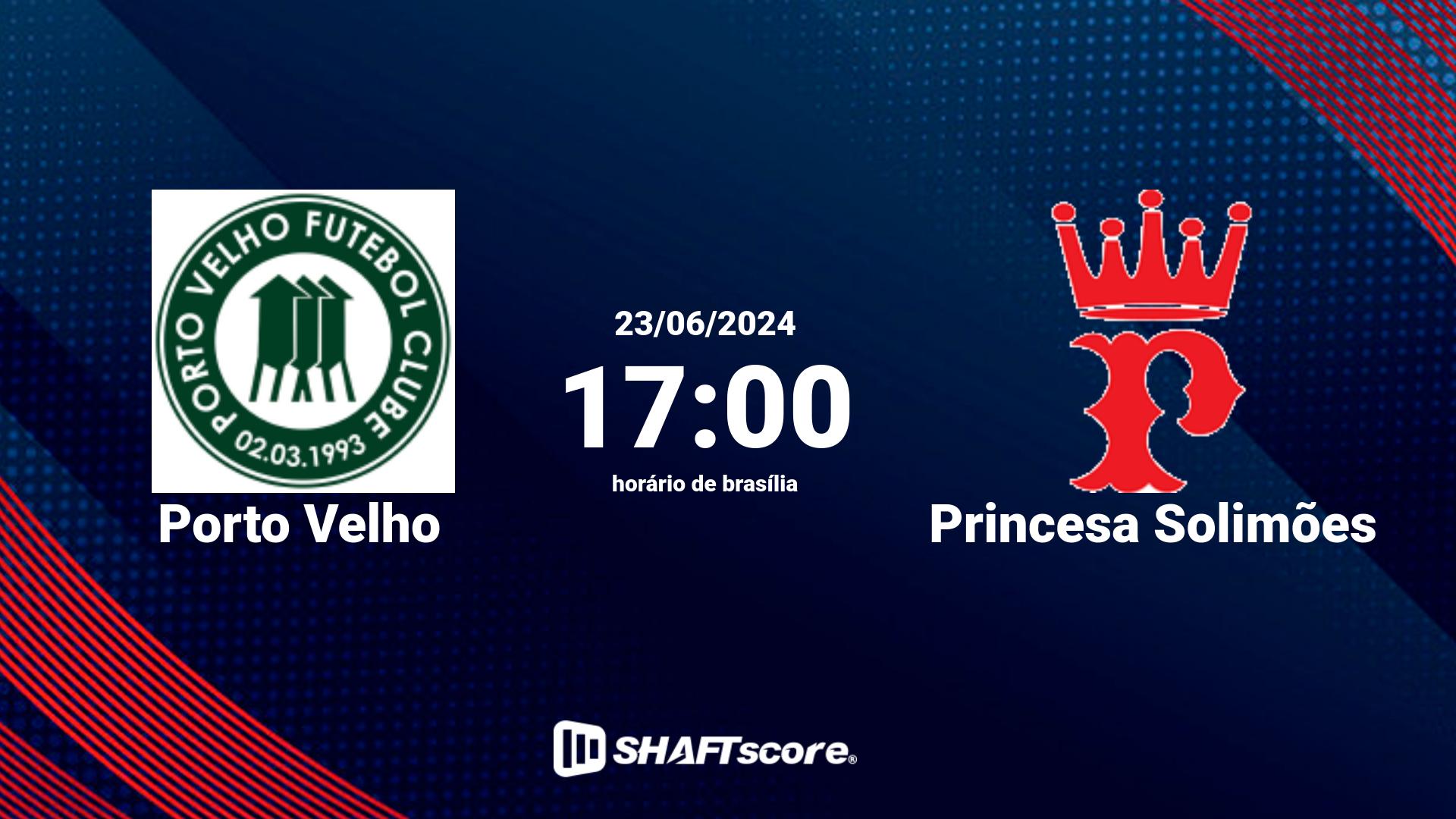 Estatísticas do jogo Porto Velho vs Princesa Solimões 23.06 17:00