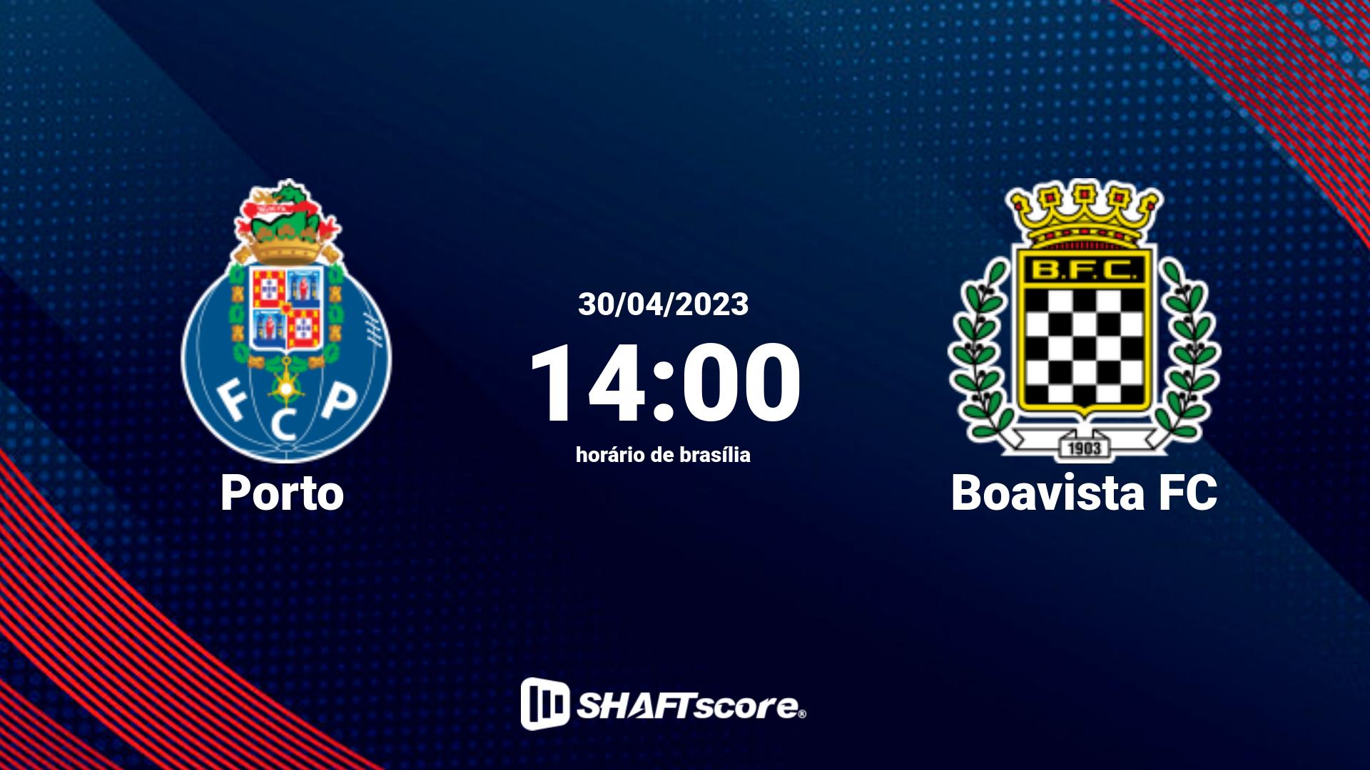 Estatísticas do jogo Porto vs Boavista FC 30.04 14:00