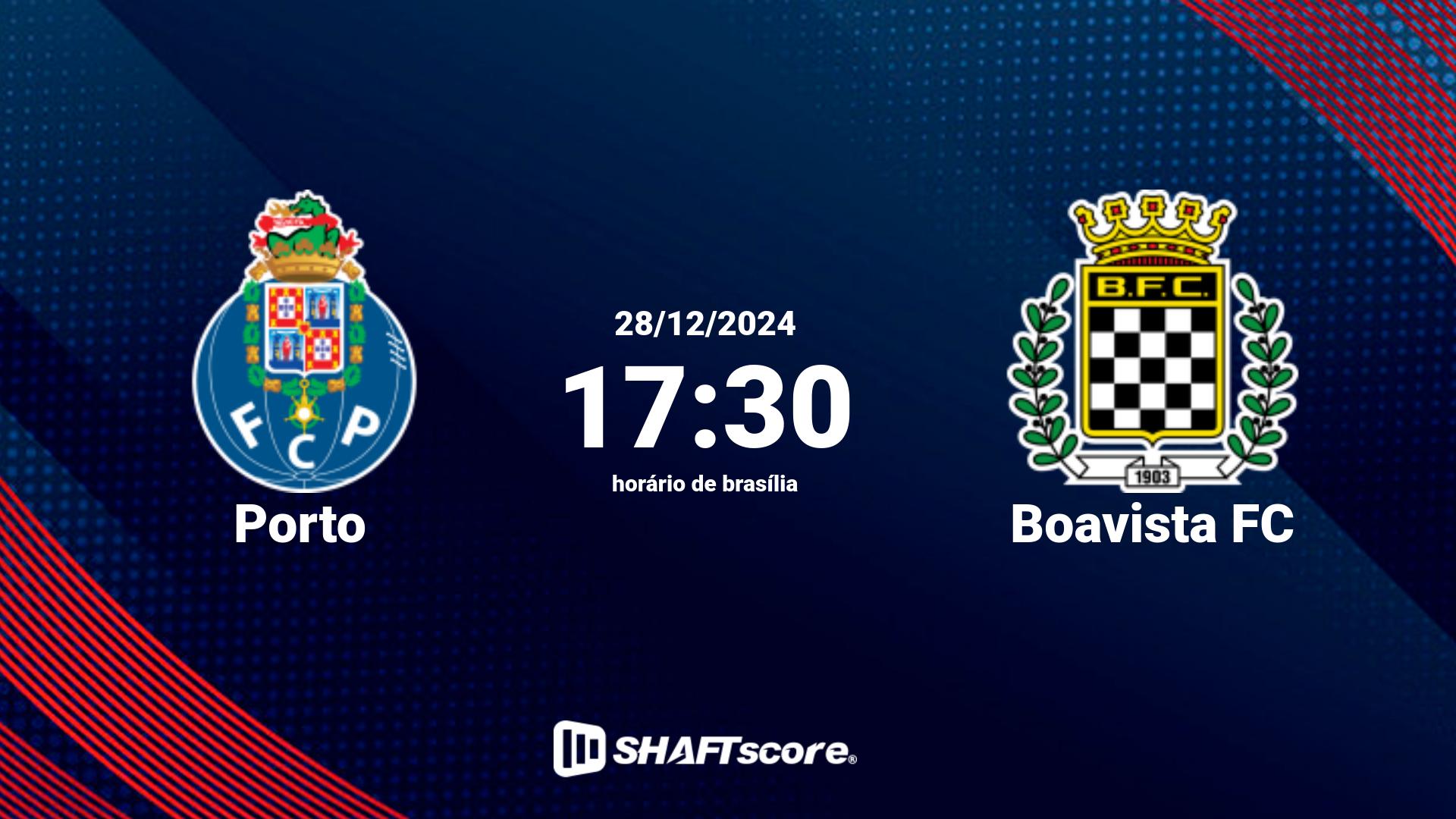 Estatísticas do jogo Porto vs Boavista FC 28.12 17:30