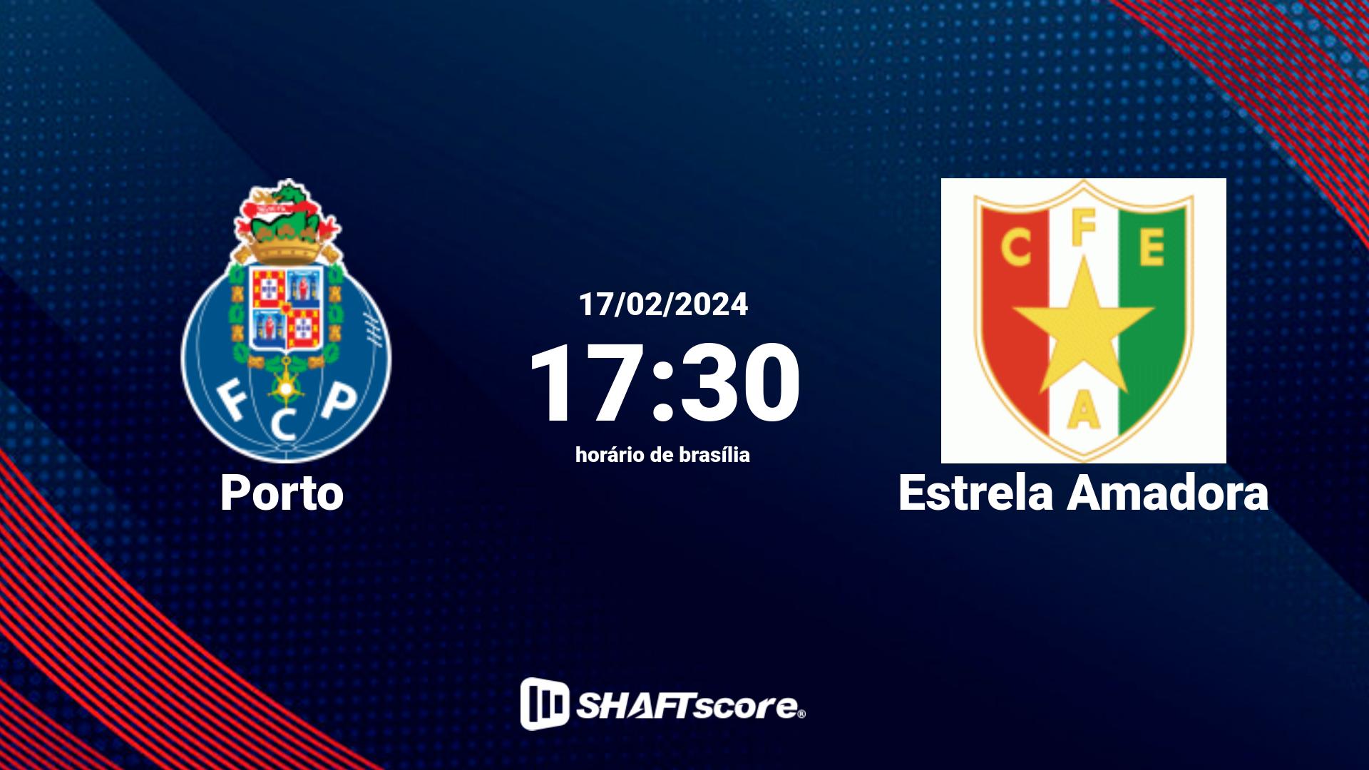 Estatísticas do jogo Porto vs Estrela Amadora 17.02 17:30