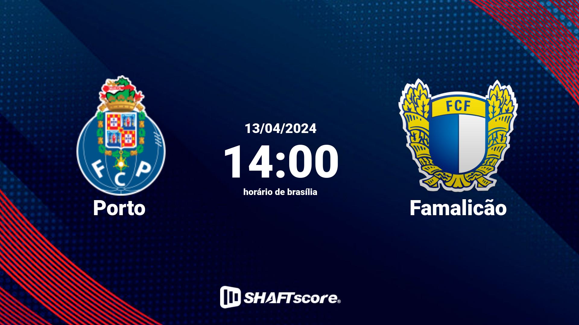 Estatísticas do jogo Porto vs Famalicão 13.04 14:00