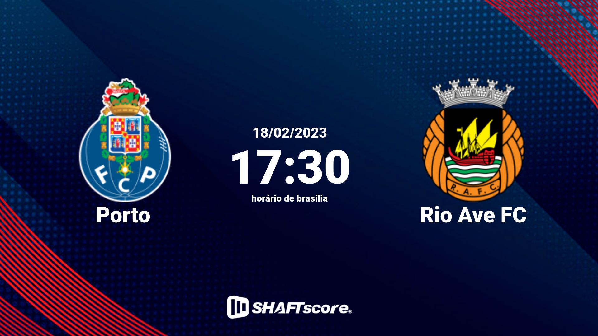 Estatísticas do jogo Porto vs Rio Ave FC 18.02 17:30