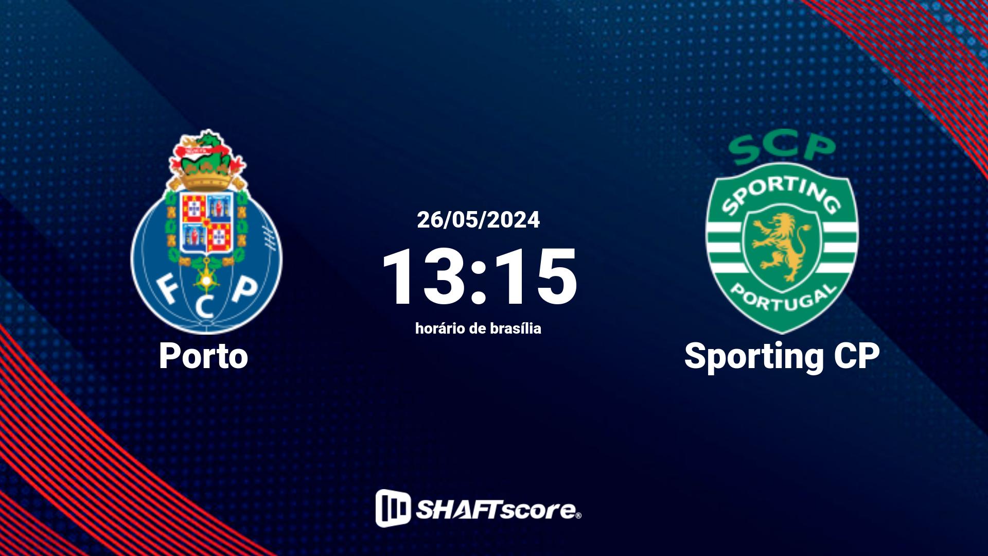 Estatísticas do jogo Porto vs Sporting CP 26.05 13:15