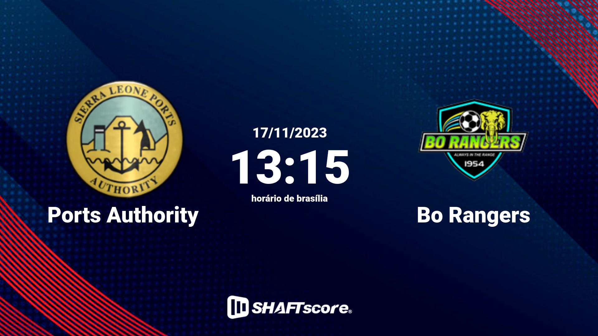 Estatísticas do jogo Ports Authority vs Bo Rangers 17.11 13:15