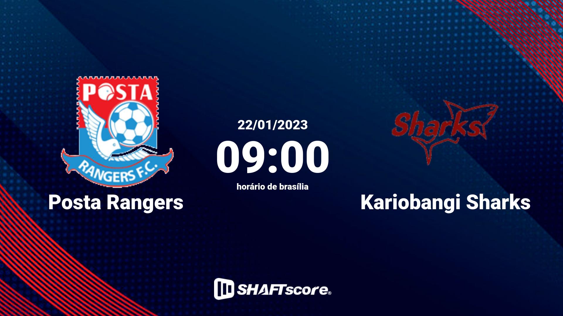 Estatísticas do jogo Posta Rangers vs Kariobangi Sharks 22.01 09:00