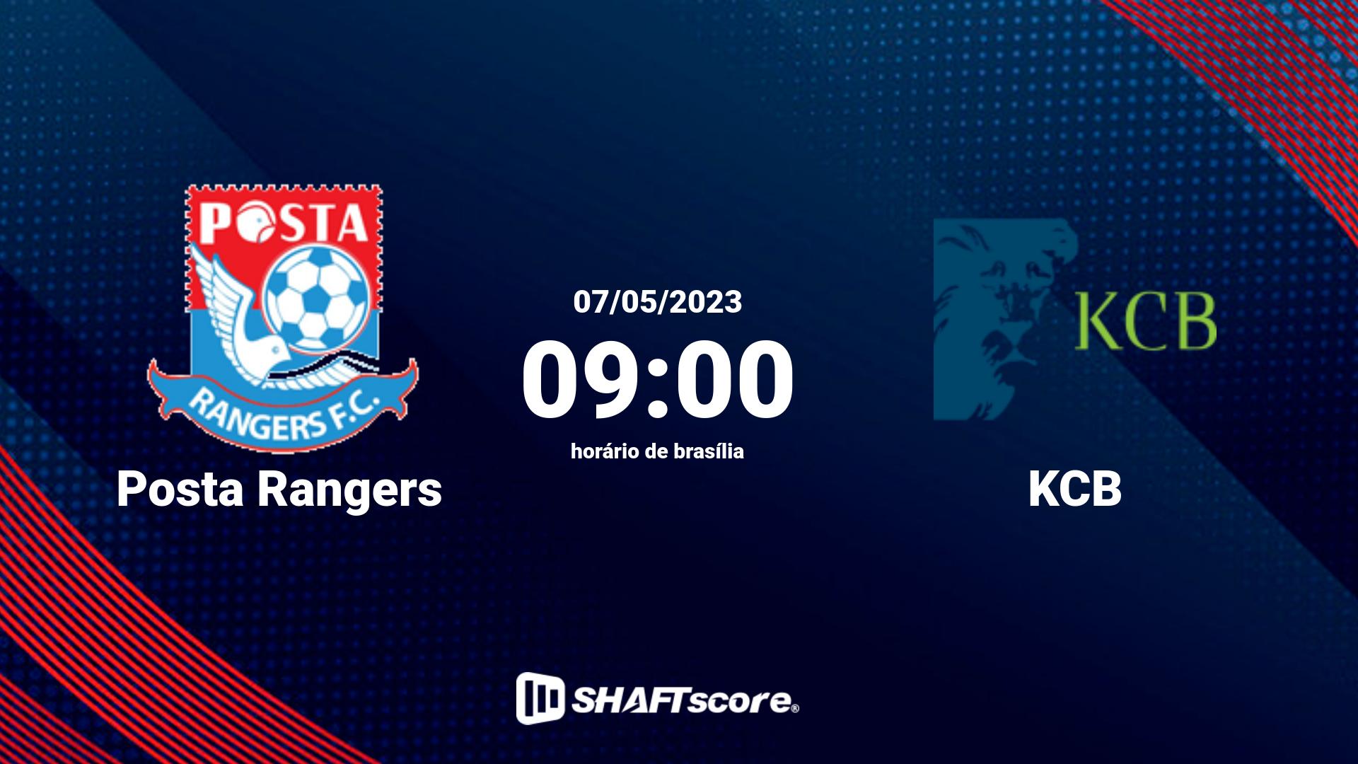 Estatísticas do jogo Posta Rangers vs KCB 07.05 09:00