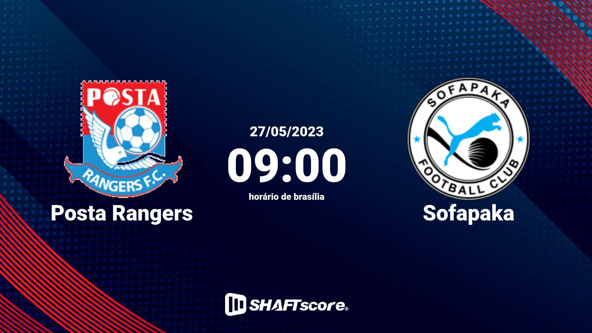 Estatísticas do jogo Posta Rangers vs Sofapaka 27.05 09:00