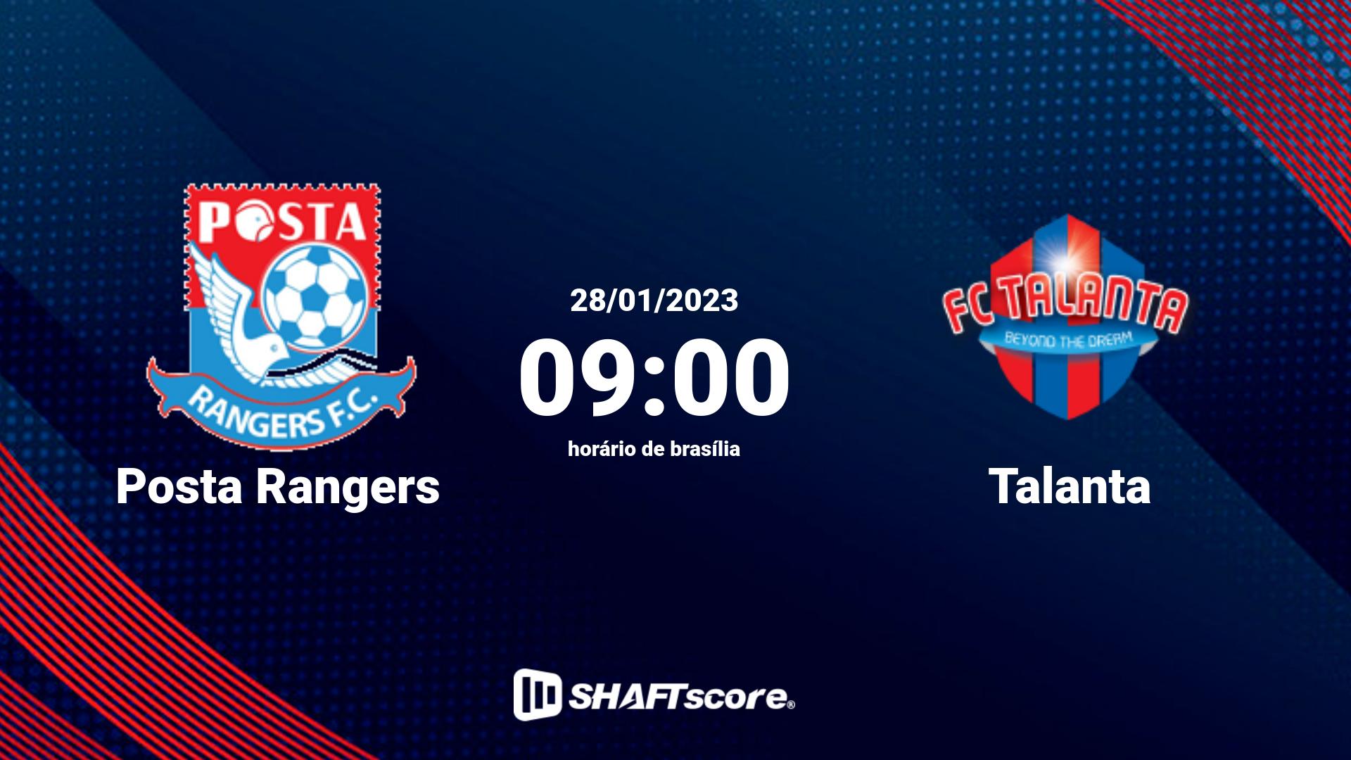 Estatísticas do jogo Posta Rangers vs Talanta 28.01 09:00