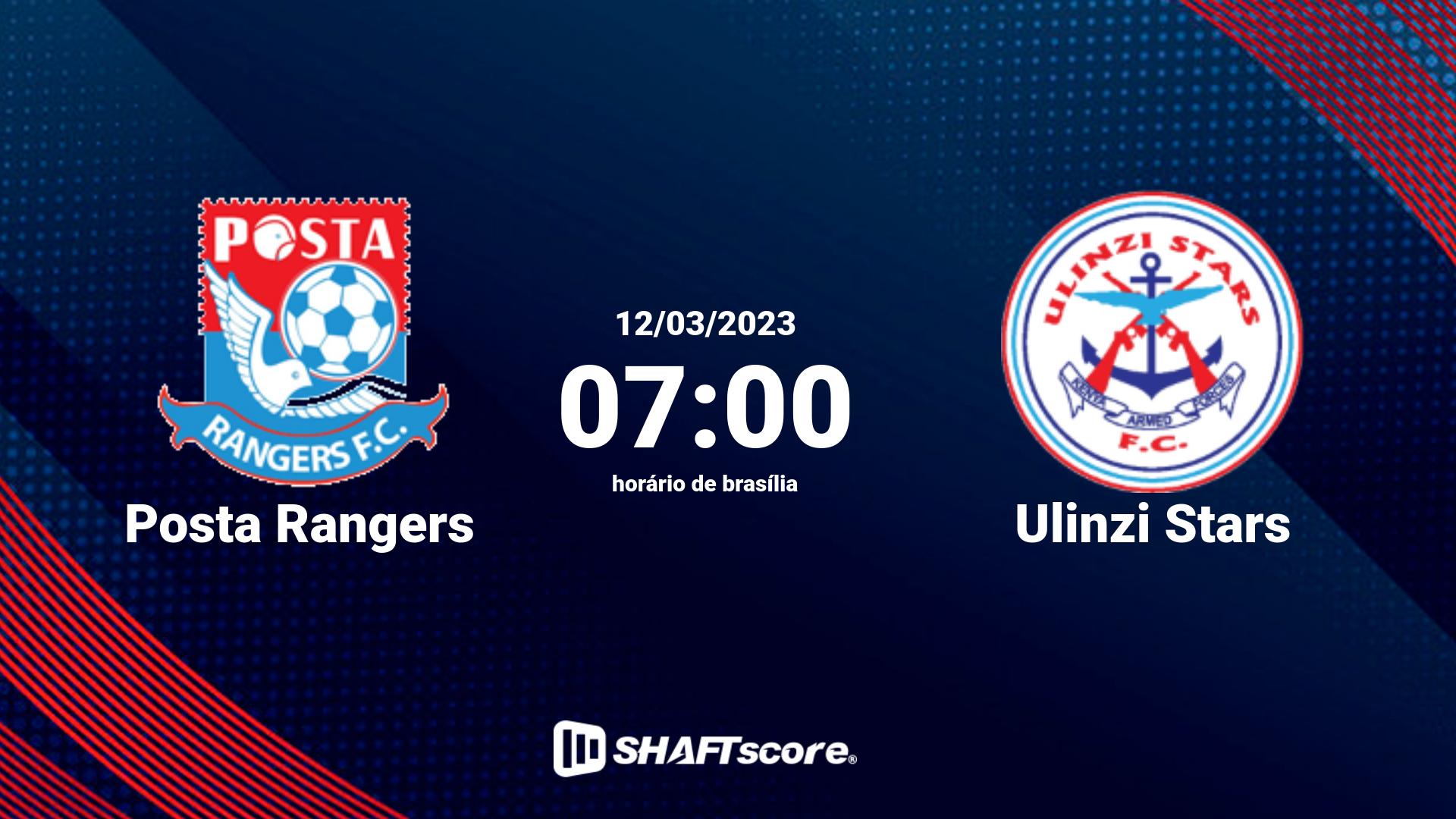 Estatísticas do jogo Posta Rangers vs Ulinzi Stars 12.03 07:00