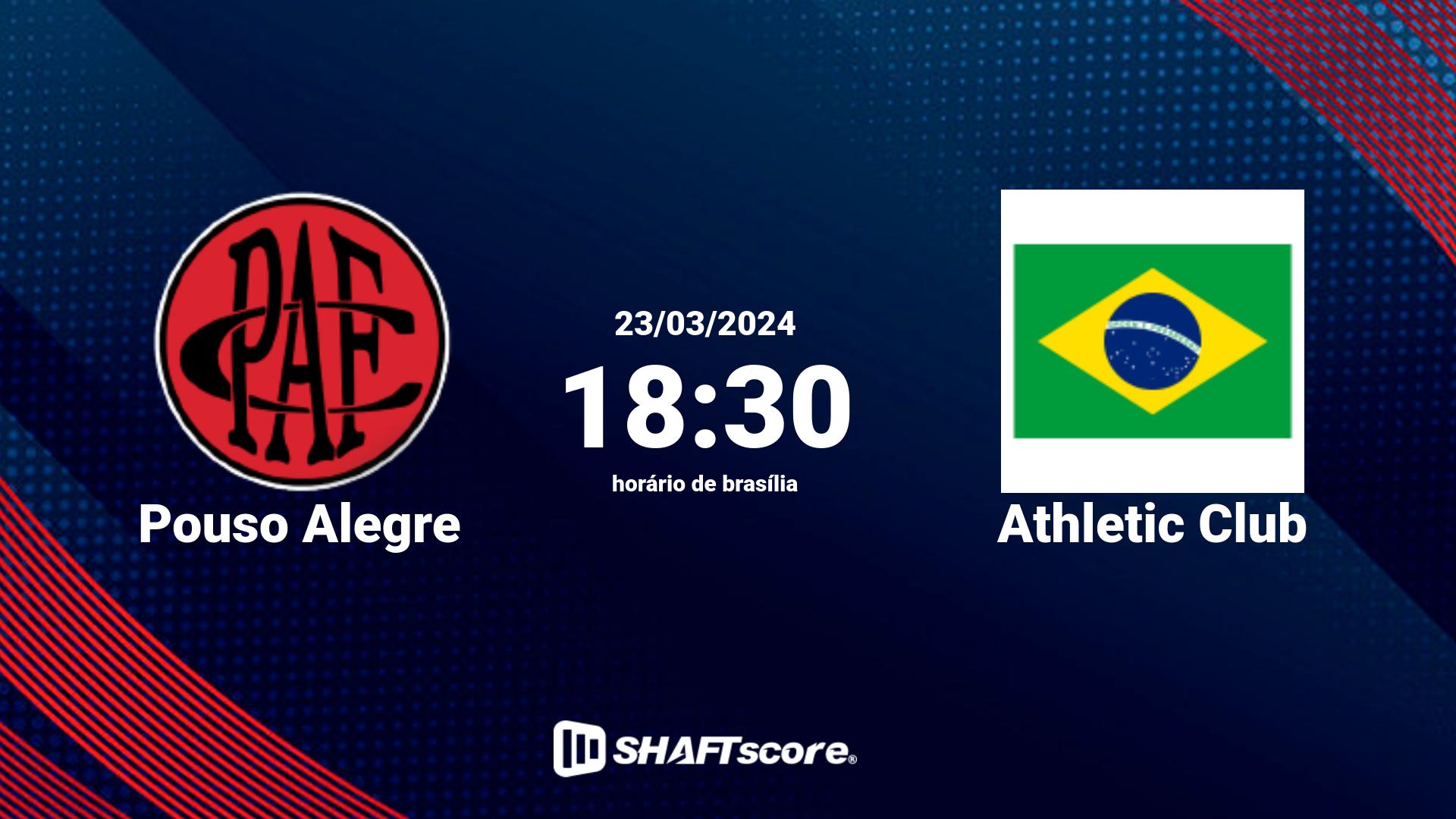 Estatísticas do jogo Pouso Alegre vs Athletic Club 23.03 18:30