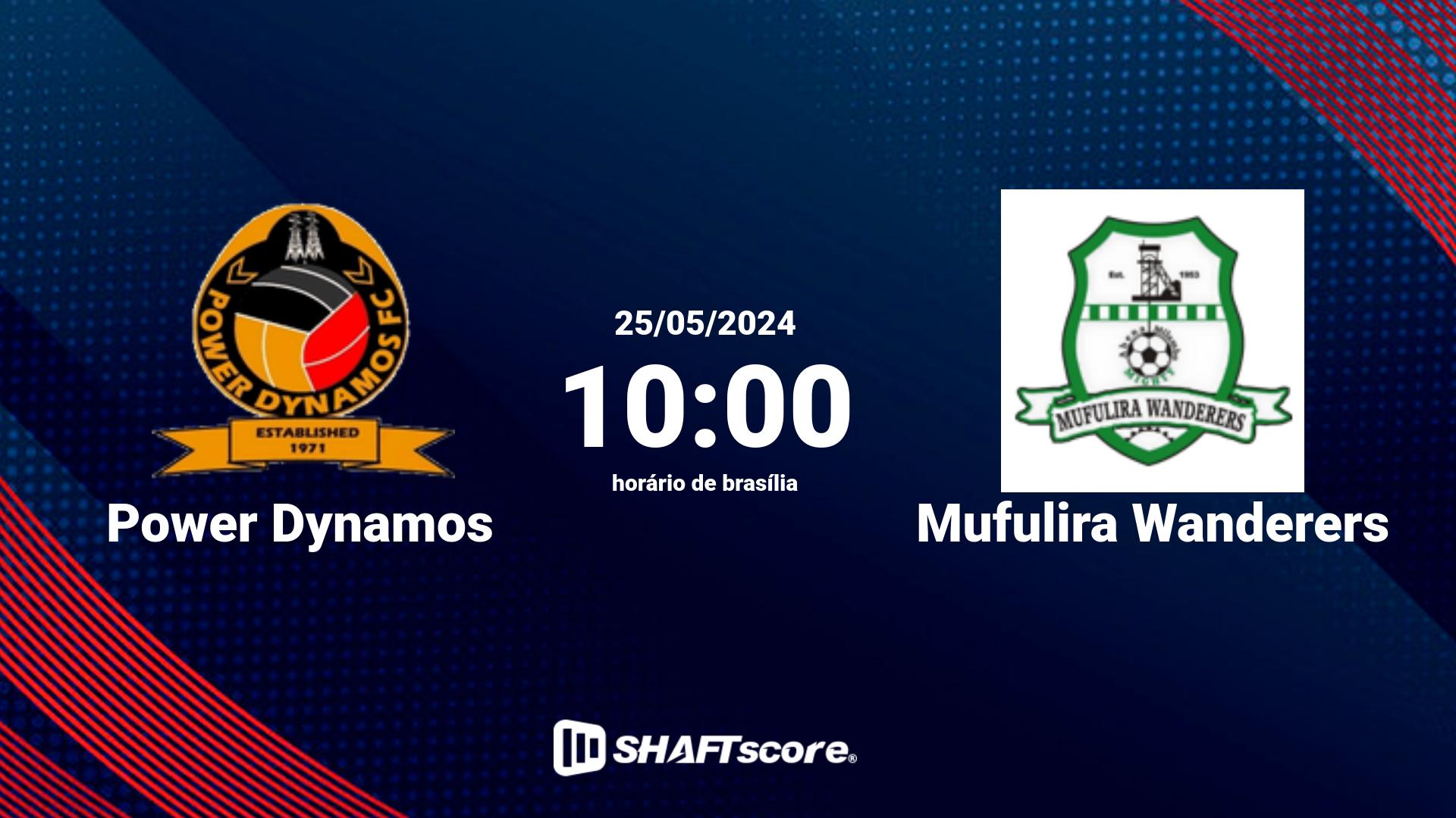 Estatísticas do jogo Power Dynamos vs Mufulira Wanderers 25.05 10:00