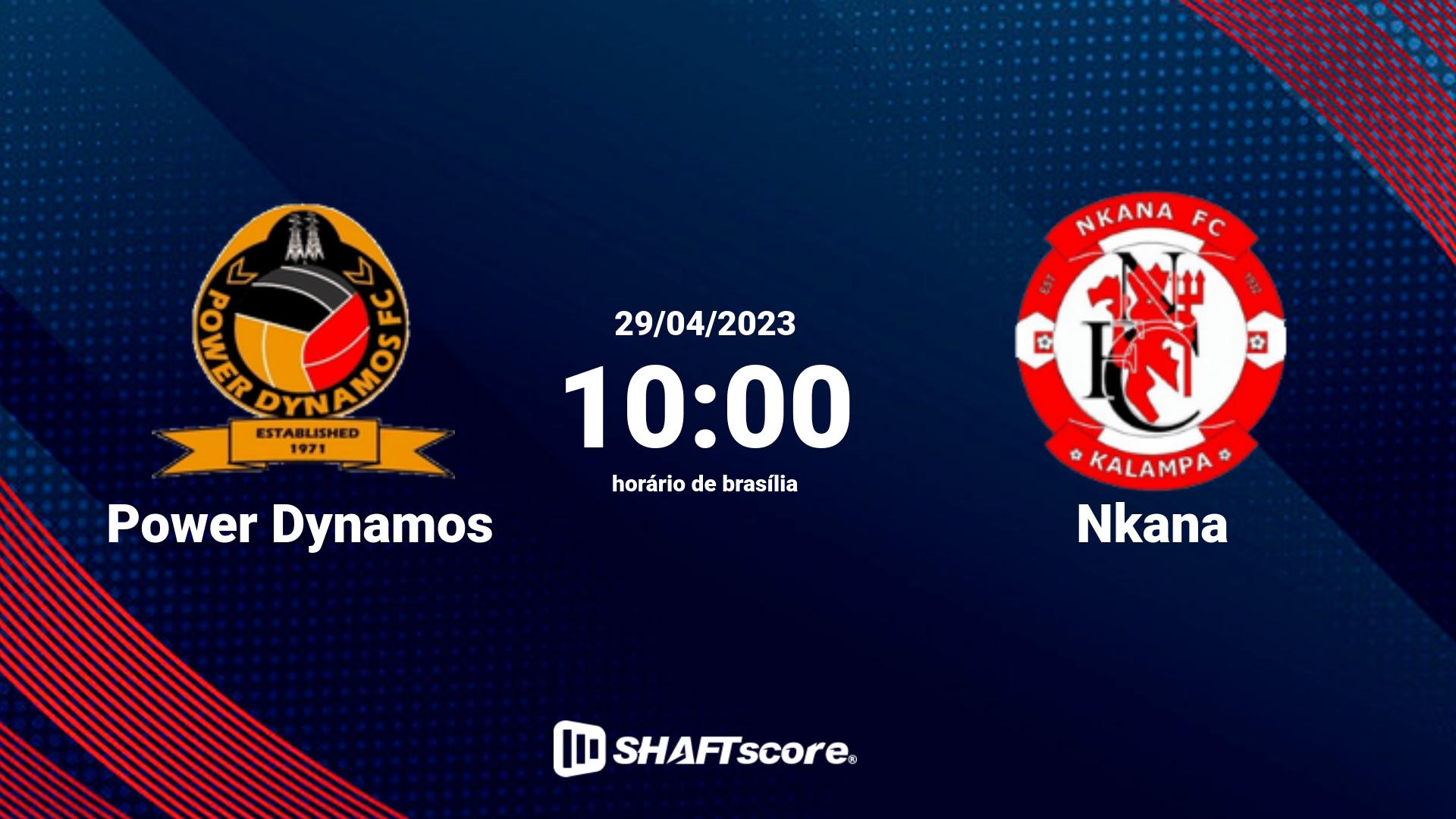 Estatísticas do jogo Power Dynamos vs Nkana 29.04 10:00