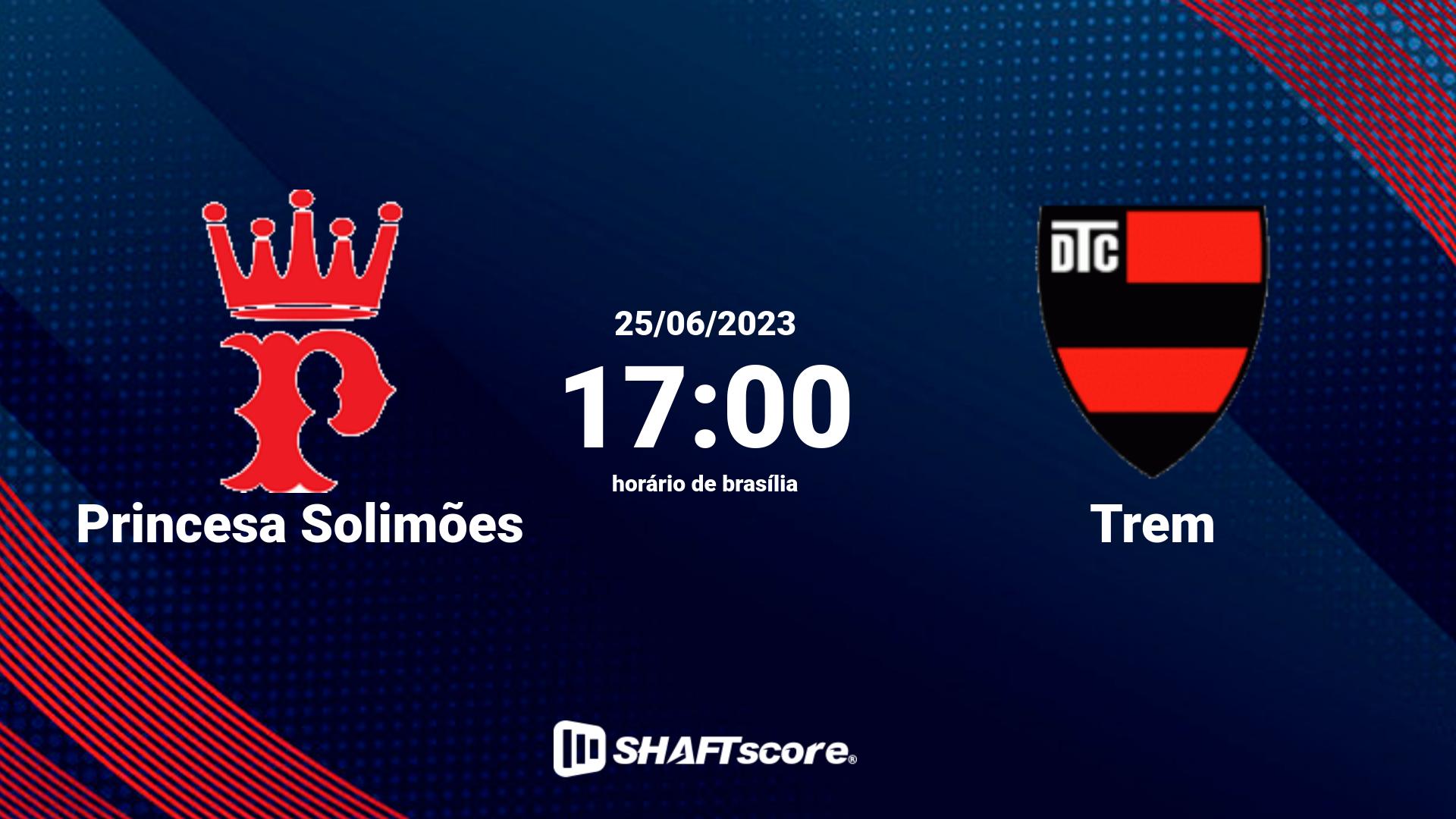 Estatísticas do jogo Princesa Solimões vs Trem 25.06 17:00