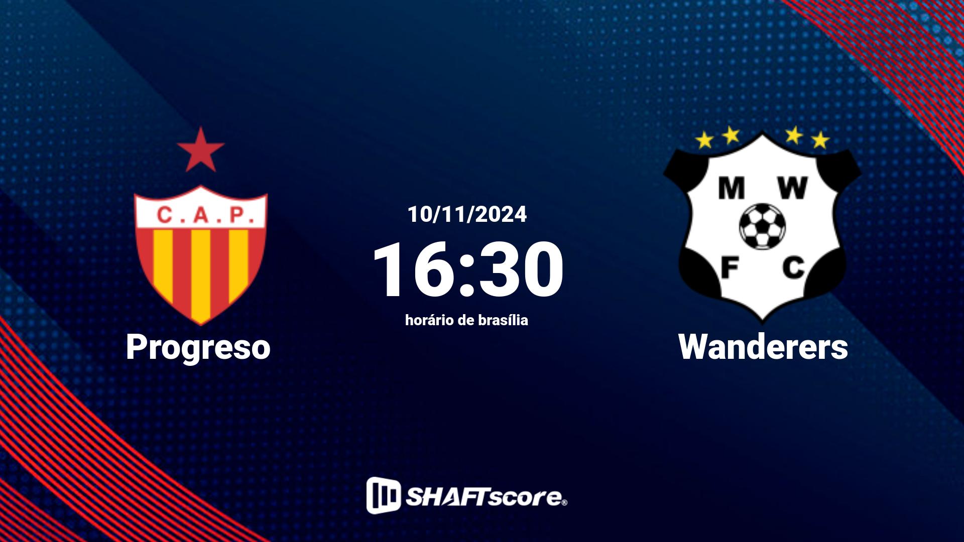 Estatísticas do jogo Progreso vs Wanderers 10.11 16:30