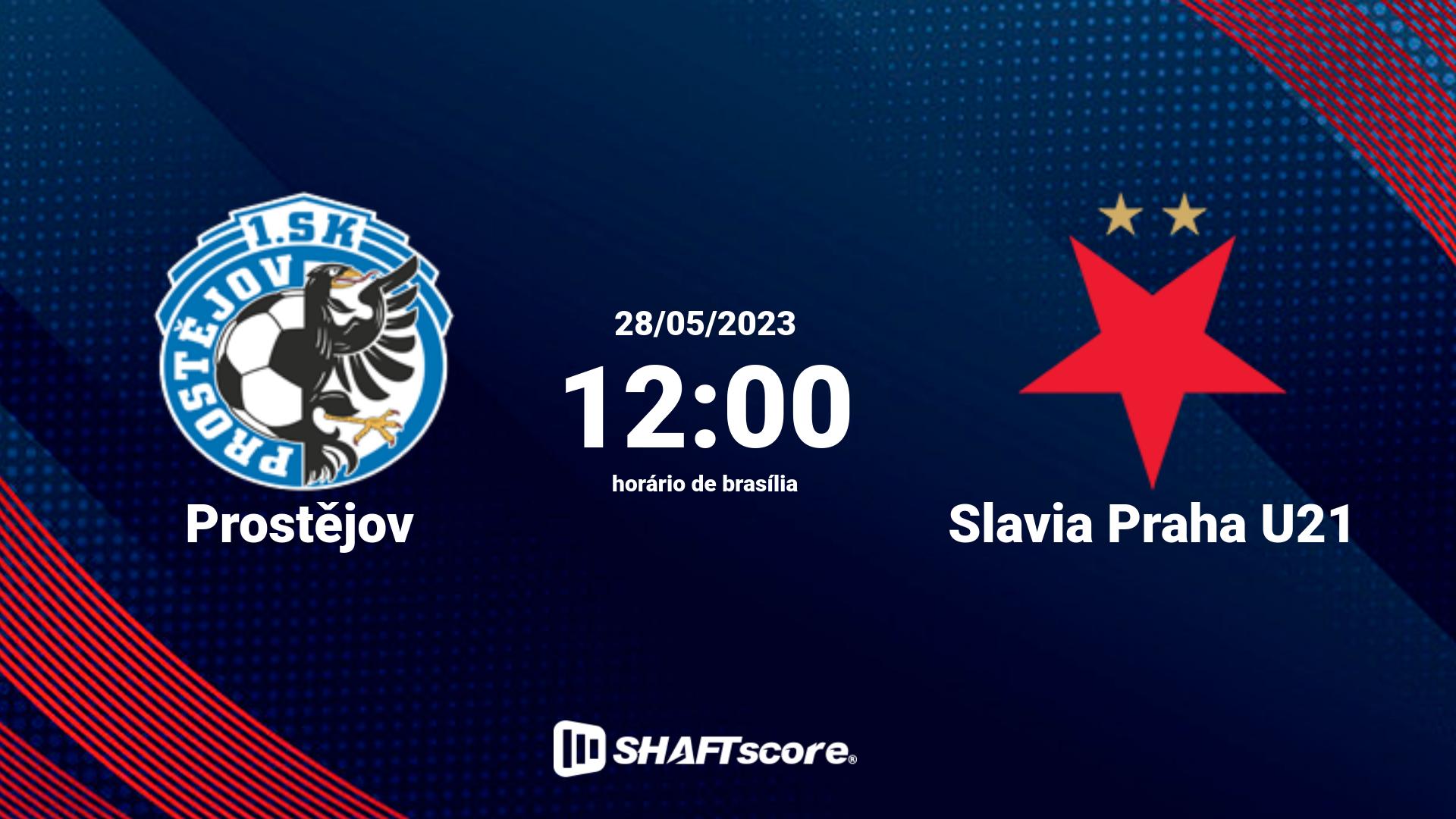 Estatísticas do jogo Prostějov vs Slavia Praha U21 28.05 12:00