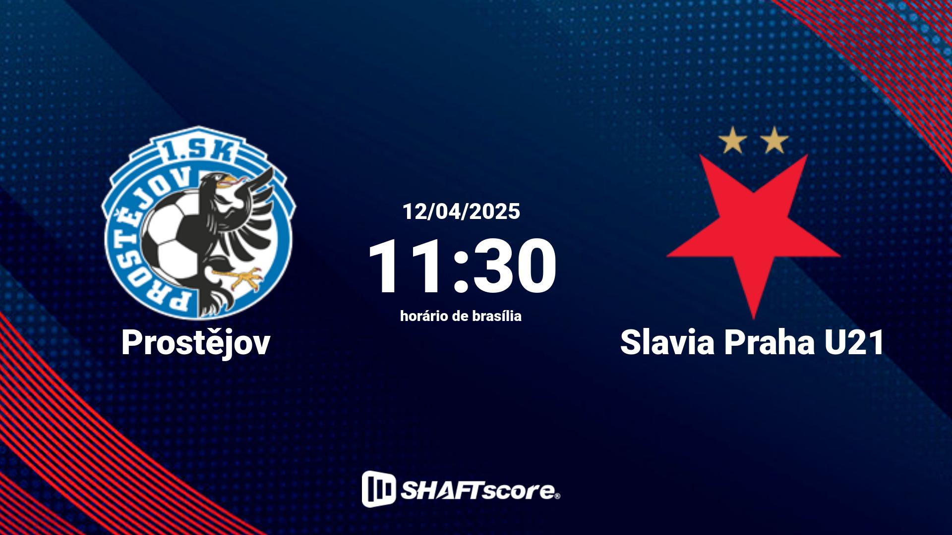 Estatísticas do jogo Prostějov vs Slavia Praha U21 12.04 11:30