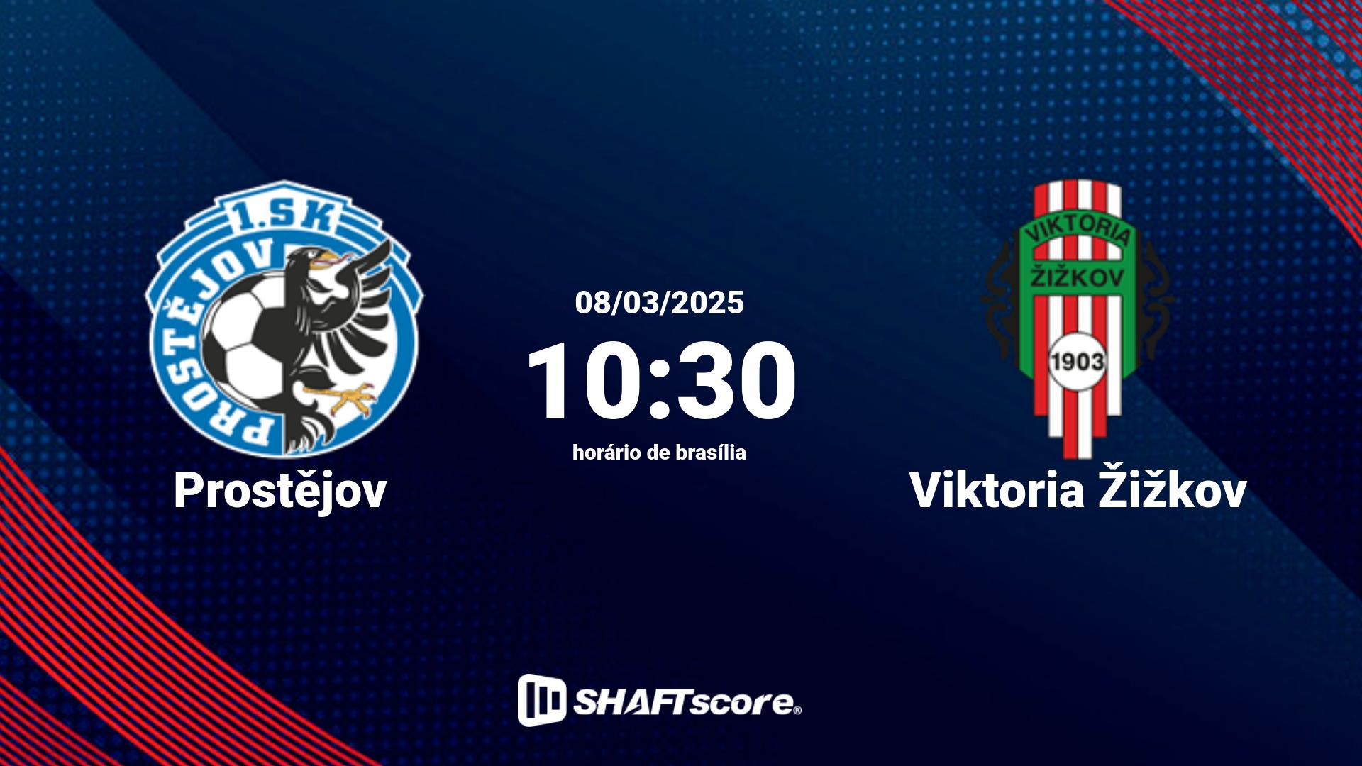 Estatísticas do jogo Prostějov vs Viktoria Žižkov 08.03 10:30