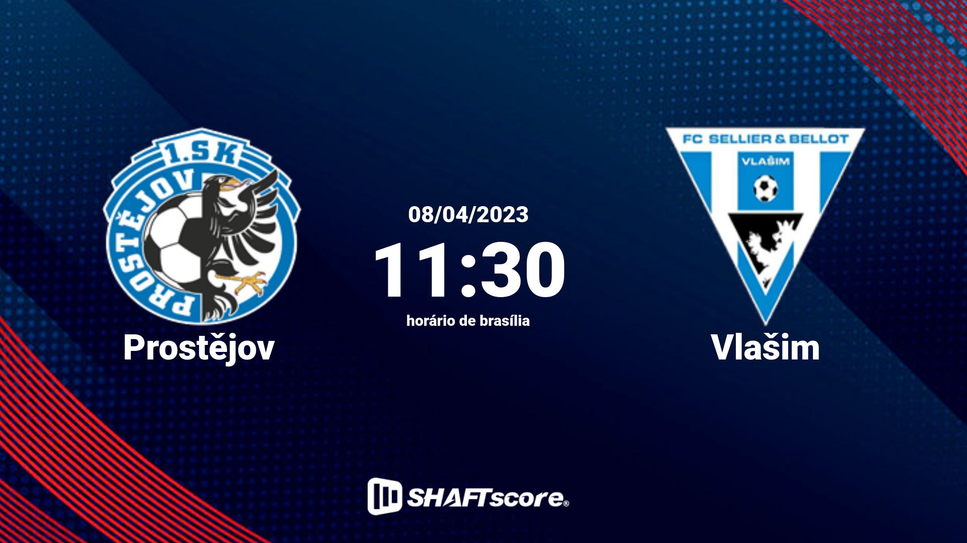 Estatísticas do jogo Prostějov vs Vlašim 08.04 11:30