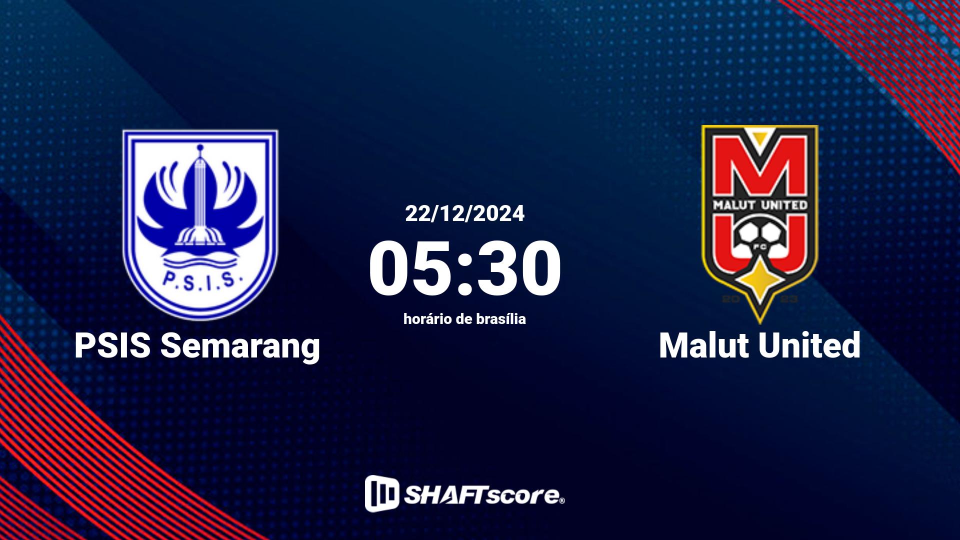 Estatísticas do jogo PSIS Semarang vs Malut United 22.12 05:30