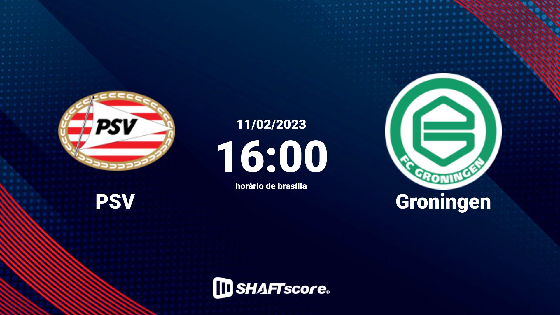 Estatísticas do jogo PSV vs Groningen 11.02 16:00