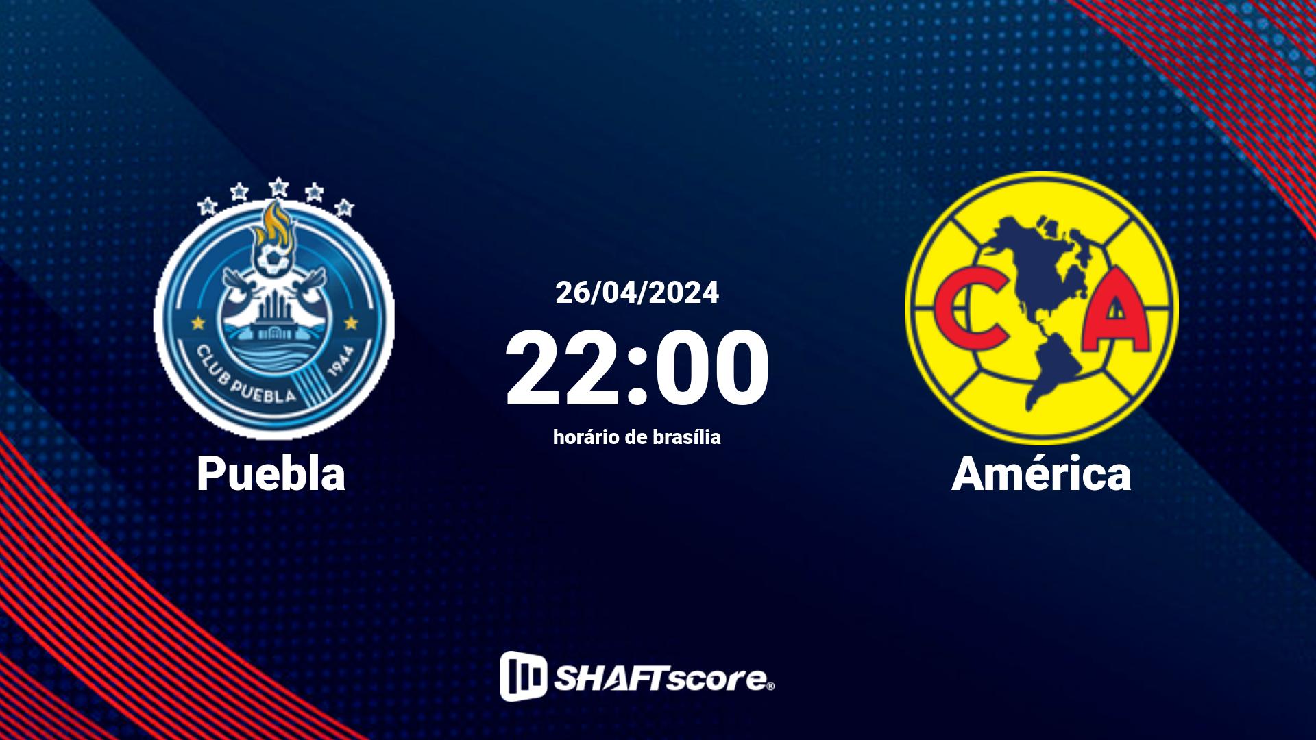 Estatísticas do jogo Puebla vs América 26.04 22:00