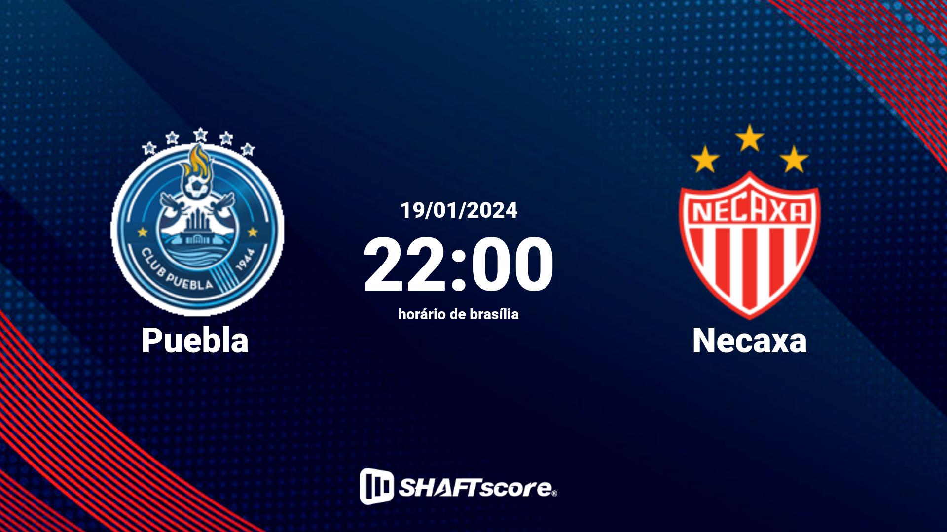 Estatísticas do jogo Puebla vs Necaxa 19.01 22:00