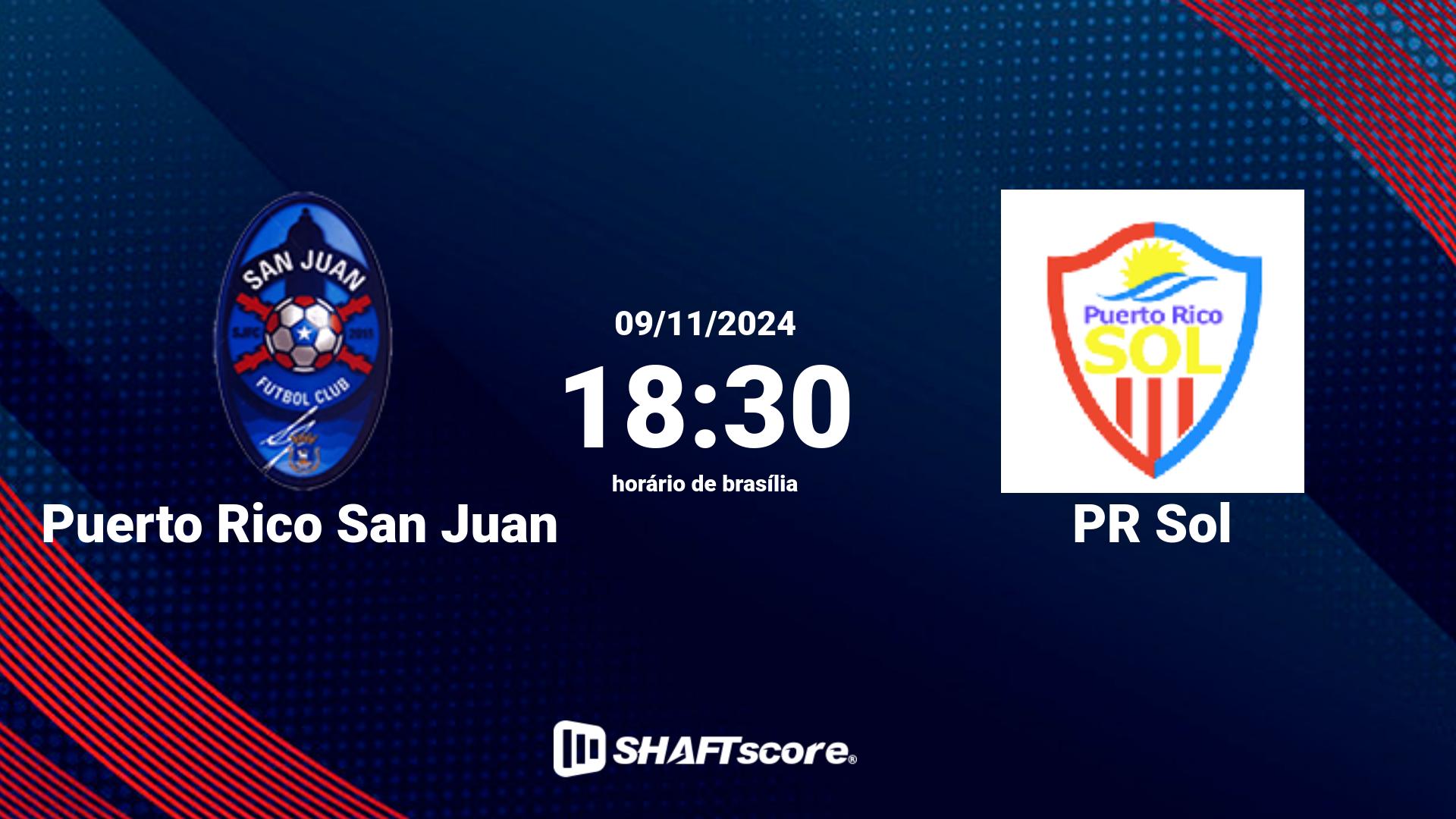 Estatísticas do jogo Puerto Rico San Juan vs PR Sol 09.11 18:30