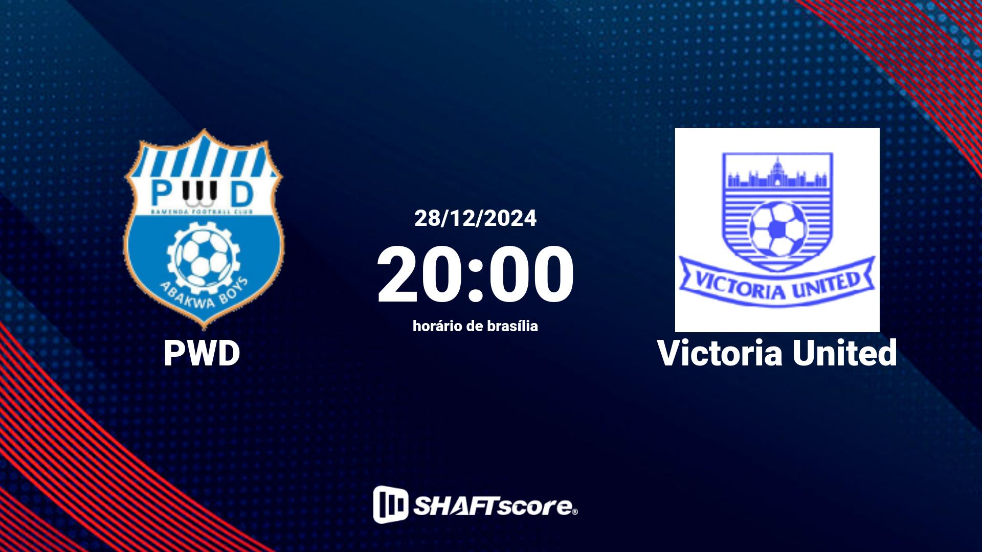 Estatísticas do jogo PWD vs Victoria United 28.12 20:00