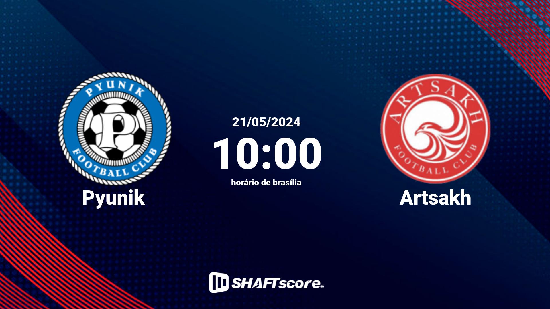 Estatísticas do jogo Pyunik vs Artsakh 21.05 10:00