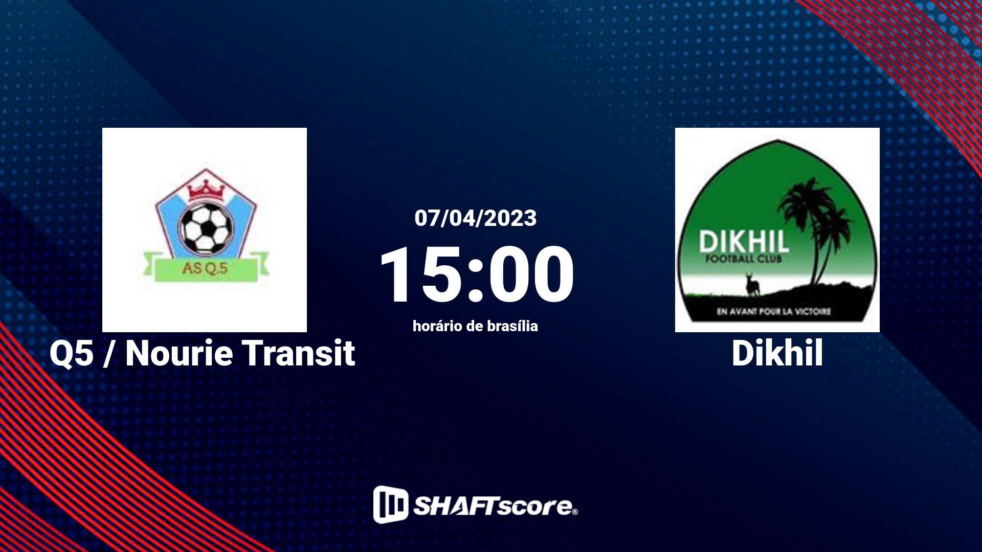 Estatísticas do jogo Q5 / Nourie Transit vs Dikhil 07.04 15:00