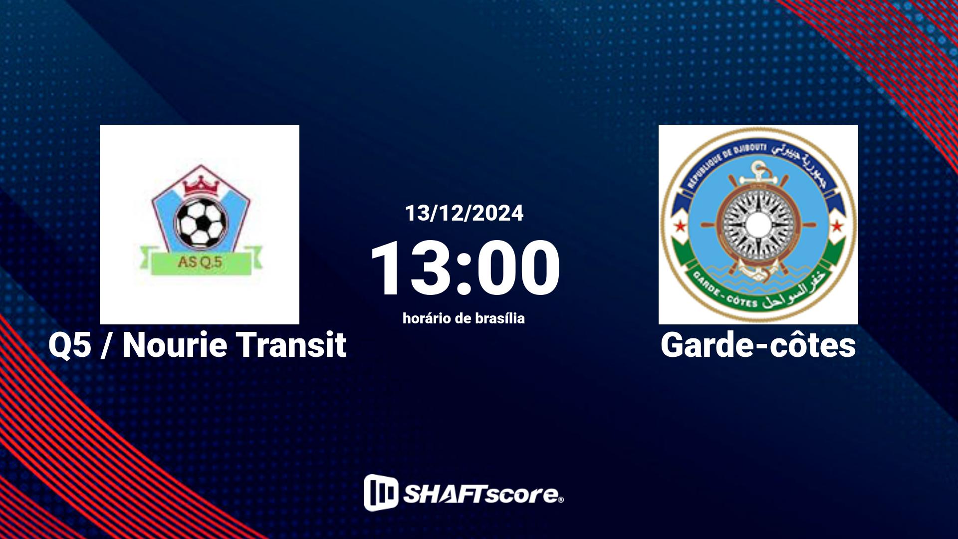 Estatísticas do jogo Q5 / Nourie Transit vs Garde-côtes 13.12 13:00