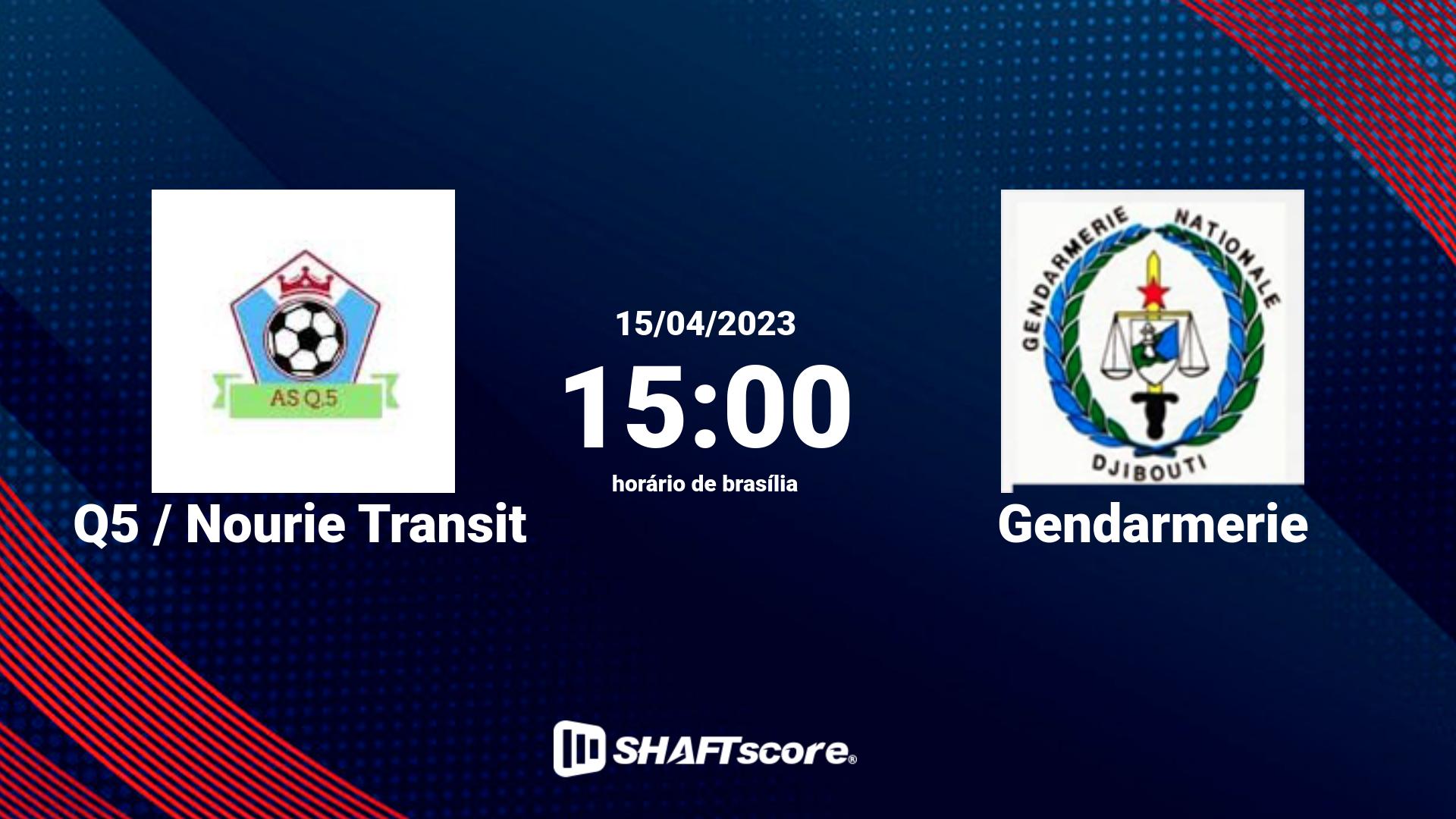 Estatísticas do jogo Q5 / Nourie Transit vs Gendarmerie 15.04 15:00