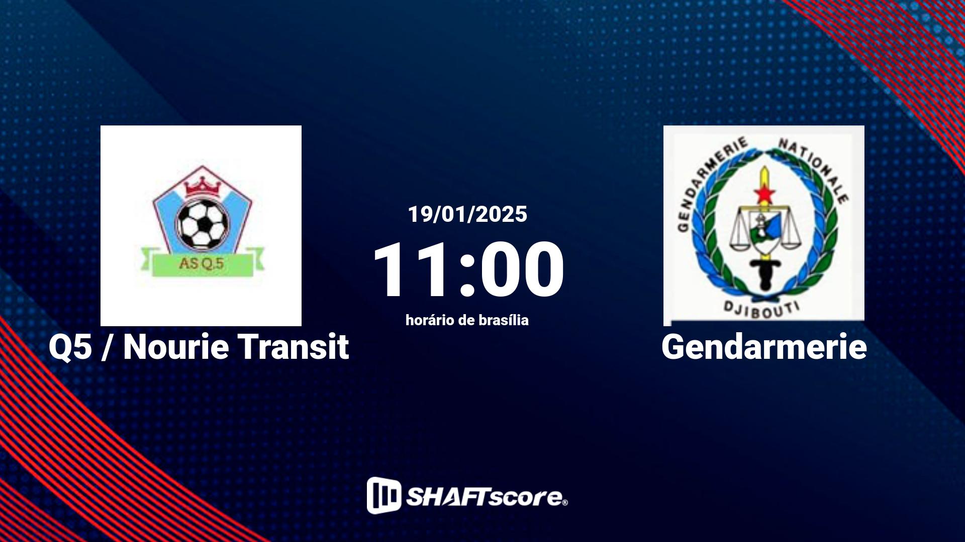 Estatísticas do jogo Q5 / Nourie Transit vs Gendarmerie 19.01 11:00