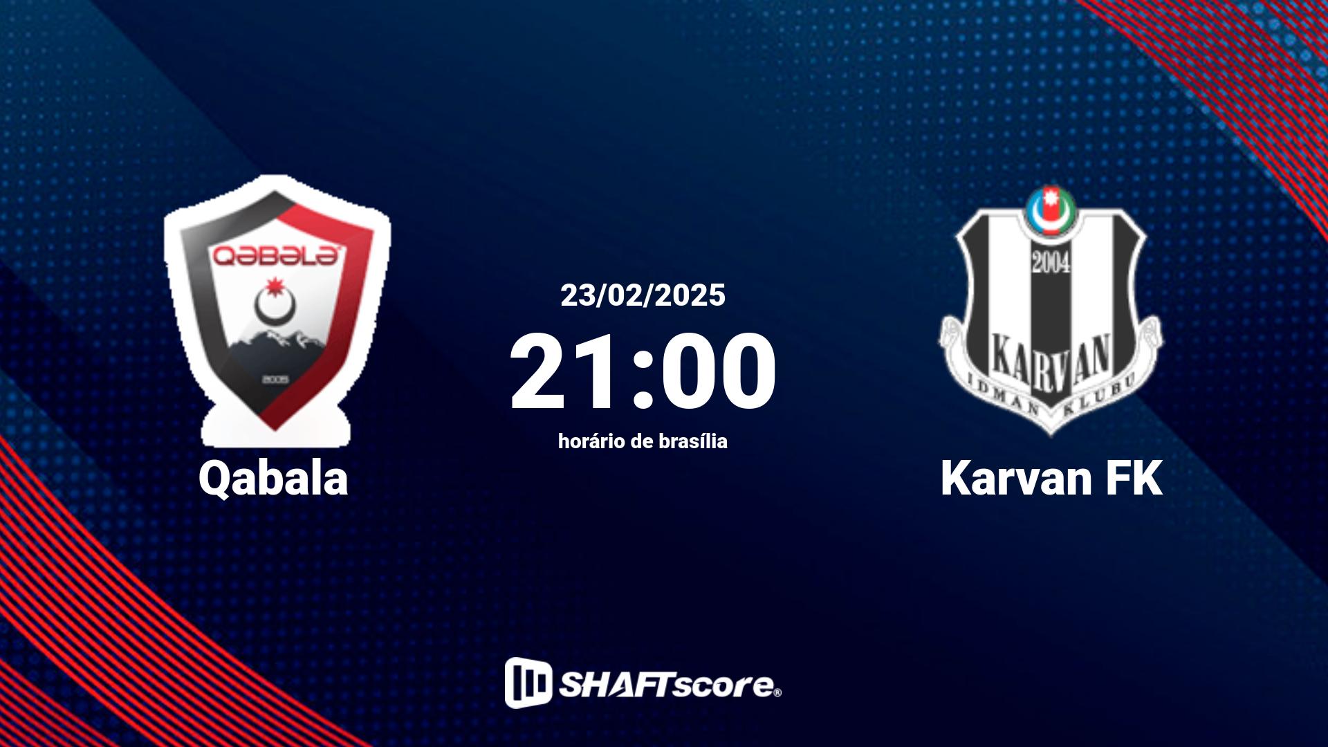 Estatísticas do jogo Qabala vs Karvan FK 23.02 21:00