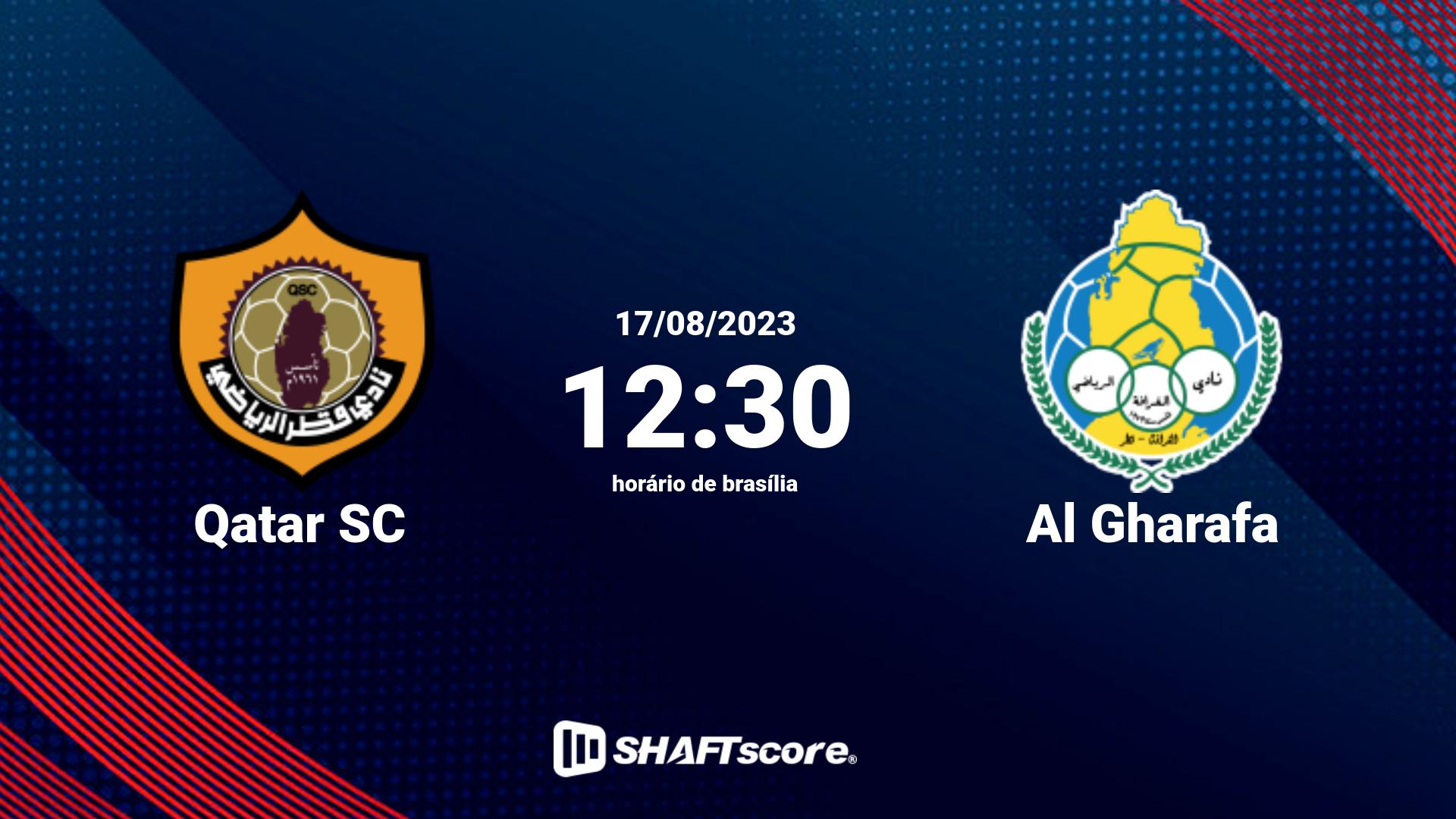 Estatísticas do jogo Qatar SC vs Al Gharafa 17.08 12:30